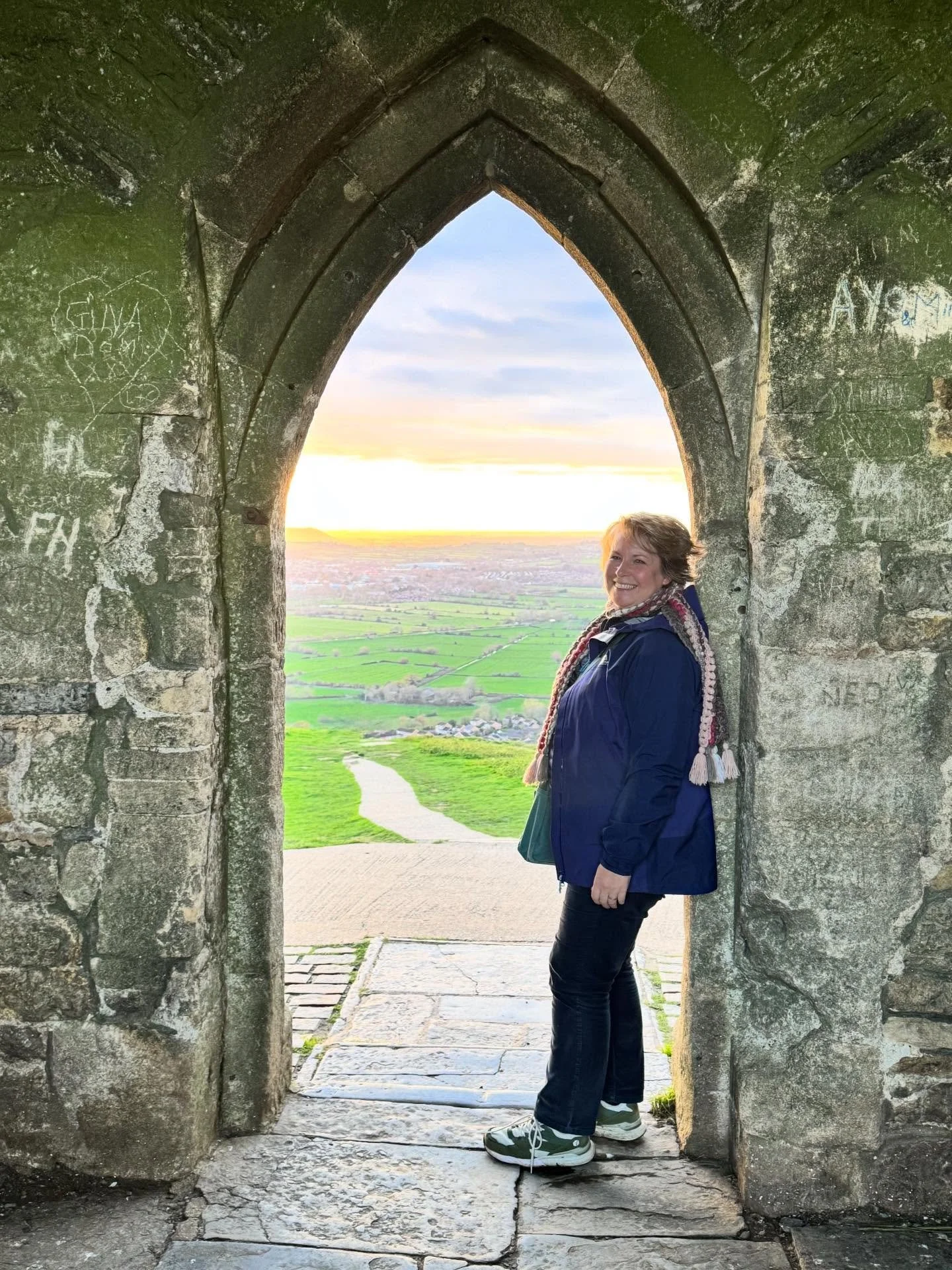 Lovely time in Glastonbury with fellow Interfaith Ministers Lisa &amp; Roland. 🌟 

The Magdalene energy was buzzing in St Margaret&rsquo;s Chapel, we climbed the Tor bathed in golden light and chanted &amp; soaked up the Divine Feminine energy at St