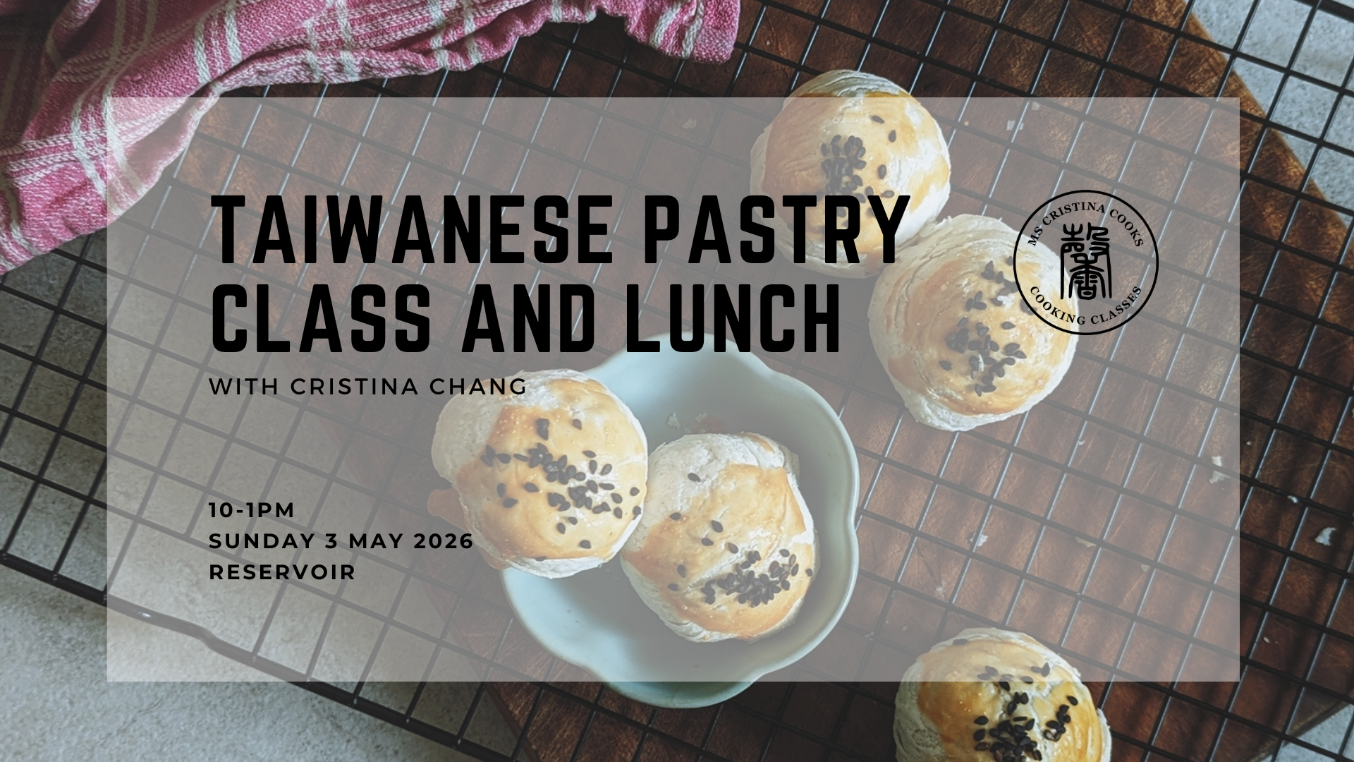 Taiwanese Pastry Class and Lunch