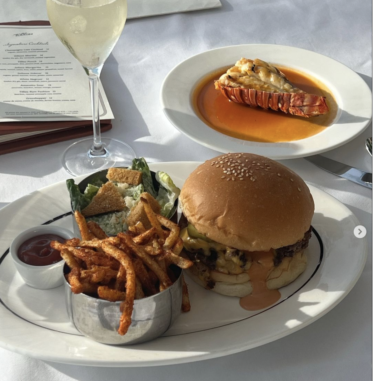 Burger, Lobster &amp; Bubbles