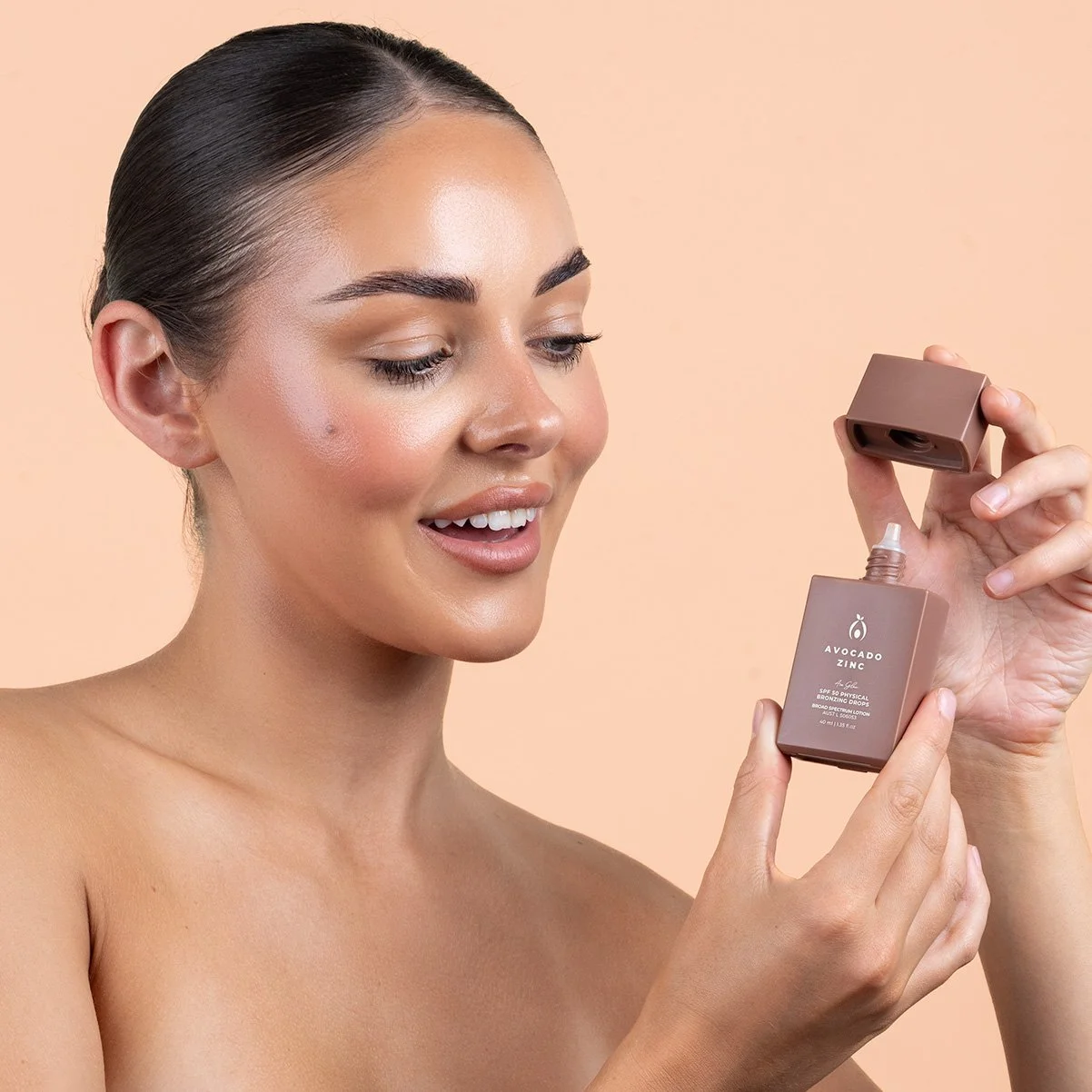 SPF 50 Physical Bronzing Drops - Avocado Zinc