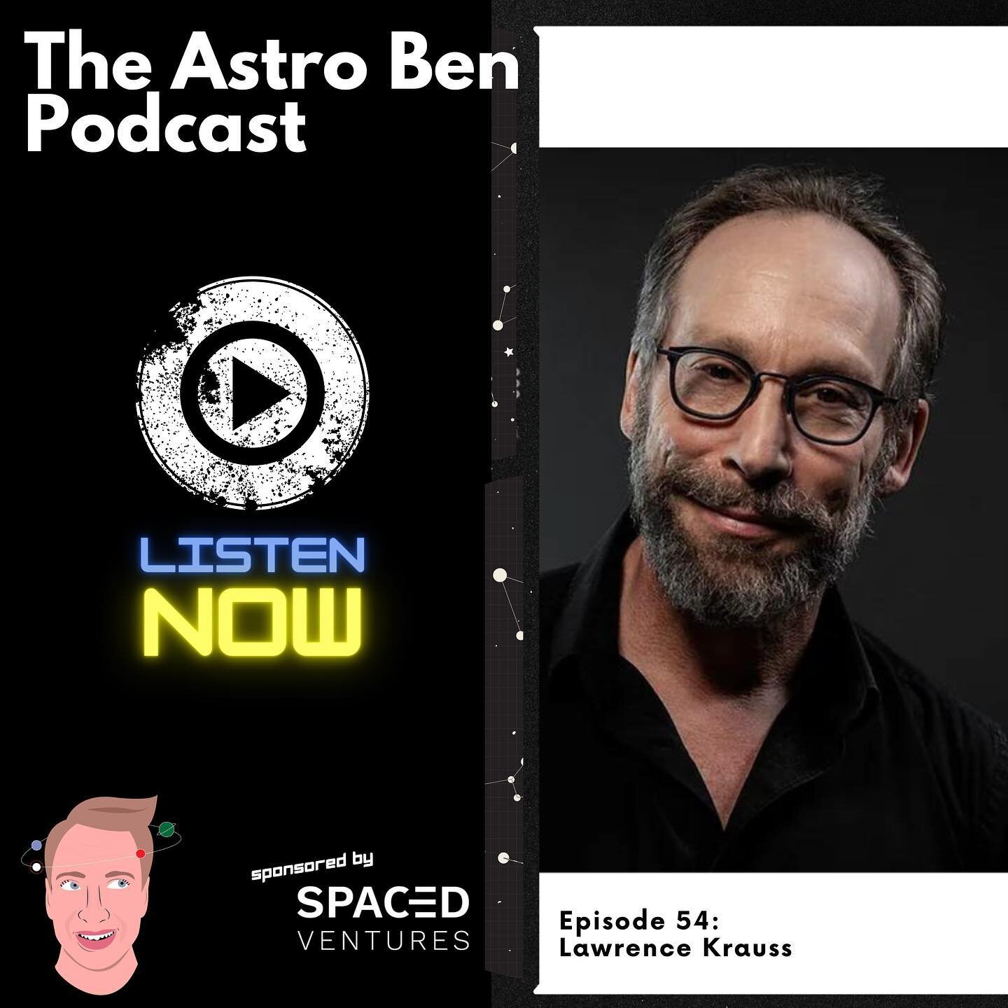 NEW EPISODE (sponsored by @spaced.ventures ) and it&rsquo;s from another brilliant theoretical physicist! 

Lawrence Krauss is an internationally known theoretical physicist and bestselling author, as well as being an acclaimed lecturer. He is curren