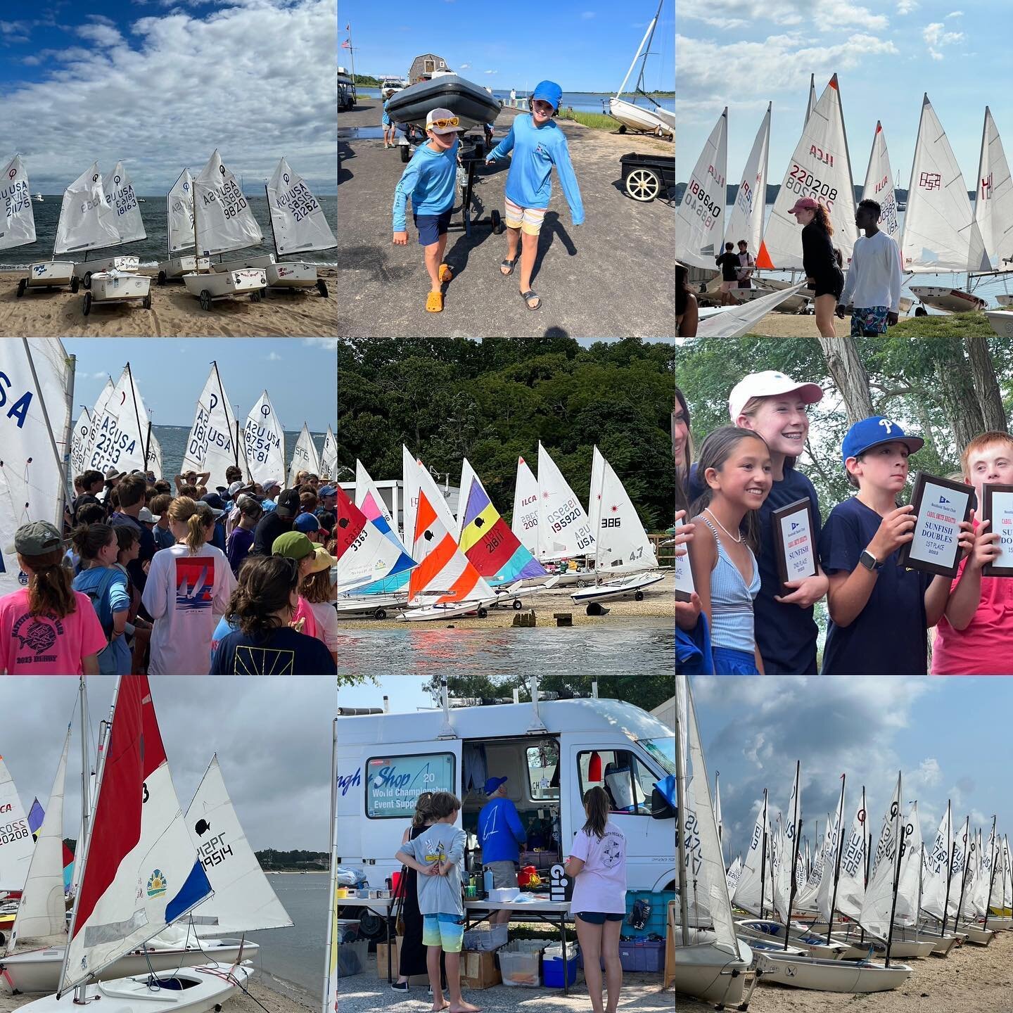 Thanks to all the PGJSA racers, host clubs, and parents who make our community what it is. Good luck to everyone racing today in the Championship. Note the late start in the NOR. #sailing #regatta #yothsailing #summer