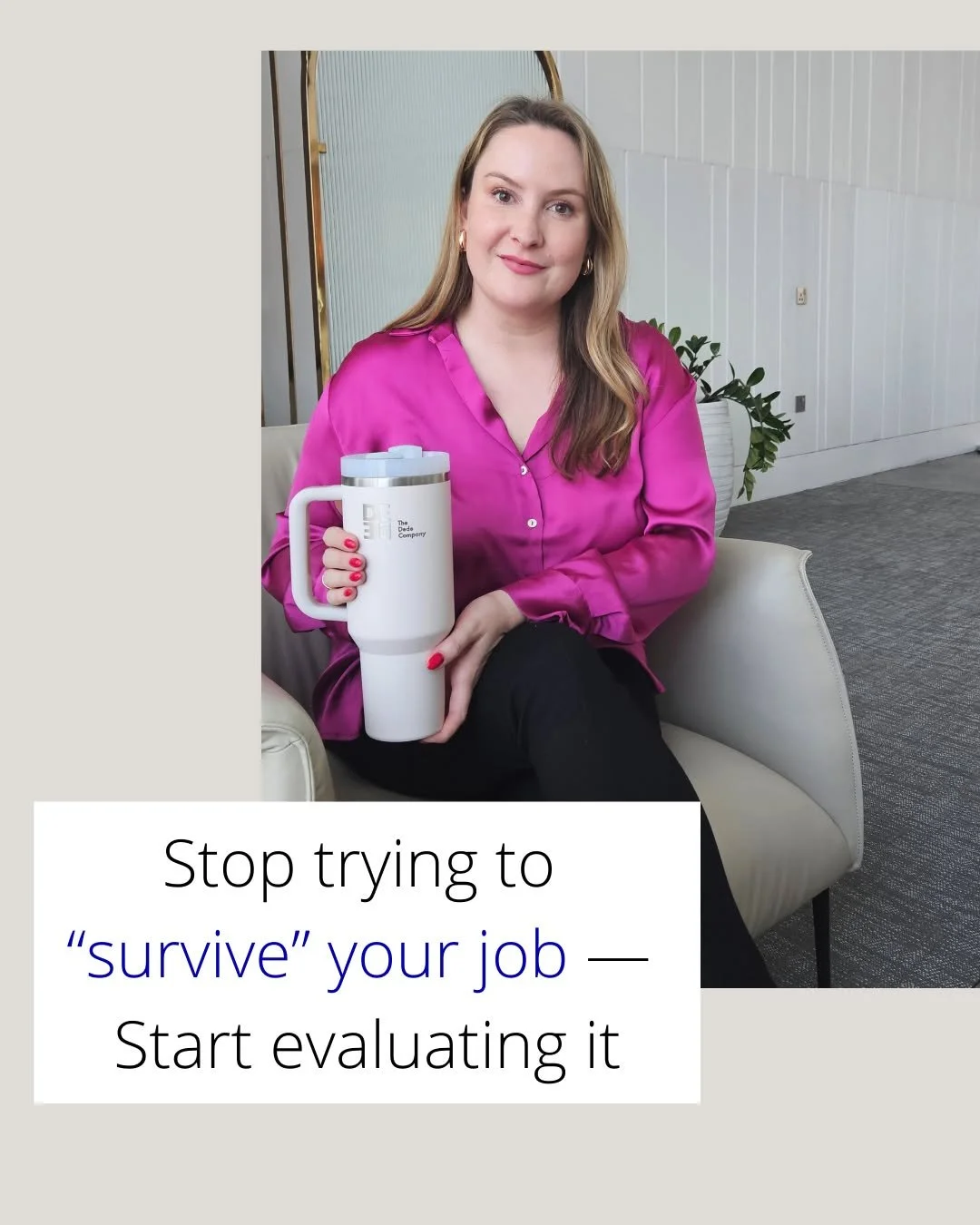 f your job feels like survival mode, something needs attention ⚠️

You&rsquo;re not supposed to &ldquo;hold on&rdquo; from weekend to weekend.

Start evaluating your role with honesty:

&bull; Does this job support the life I want? 
&bull; Do I feel 