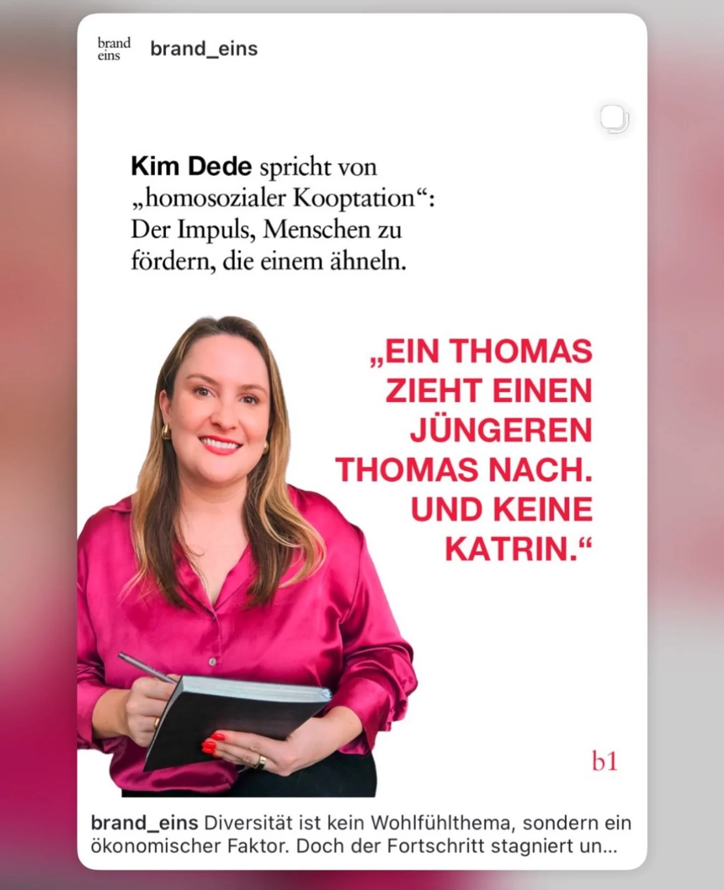 So proud to be part of the new @brand_eins consulting special! Click the link in the story or check out my LinkedIn to read the interview 🔥