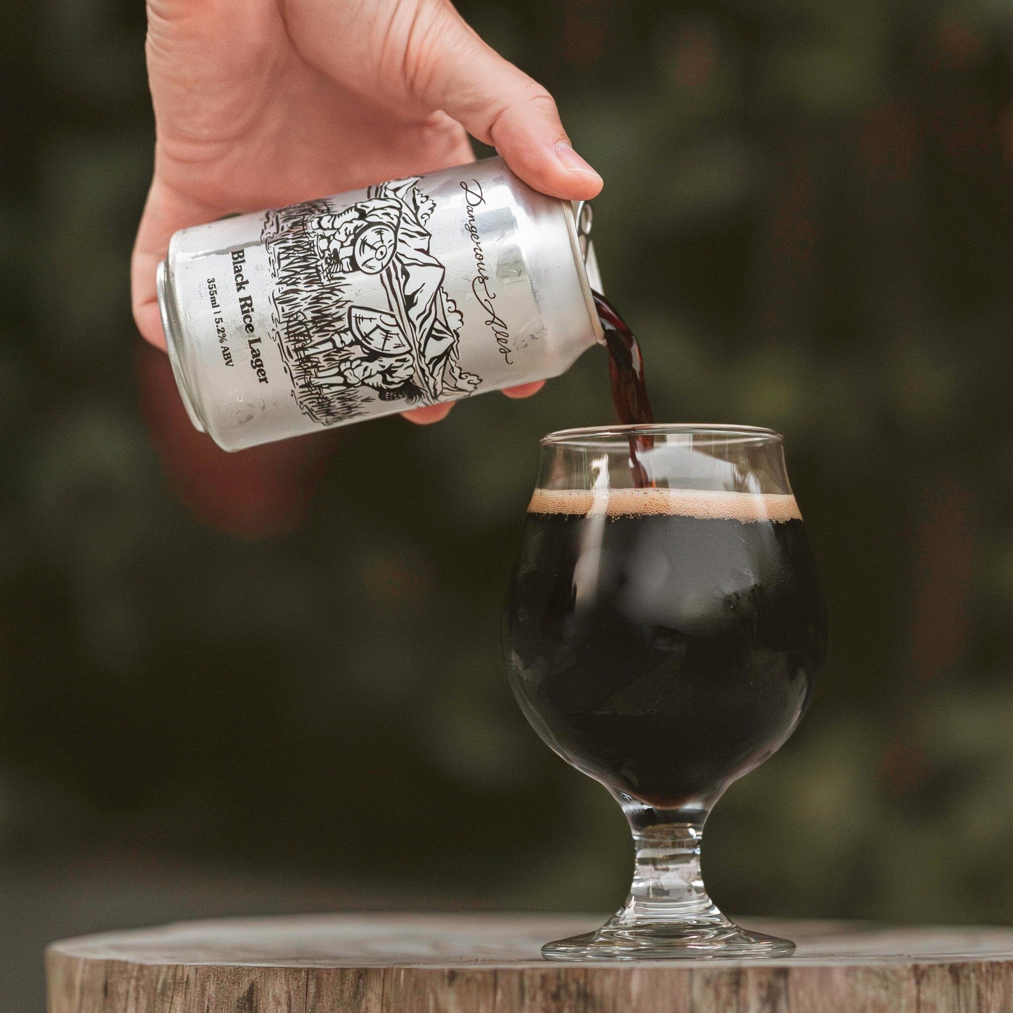 NEW BEER! Black Rice Lager - 5.2%
This Black Rice Lager tantalizes your taste buds with aromas of roast caramel, chocolate, and vanilla, leading into a toasty smoothness with rich caramel notes, balanced bitterness, and a clean, dry finish that leave