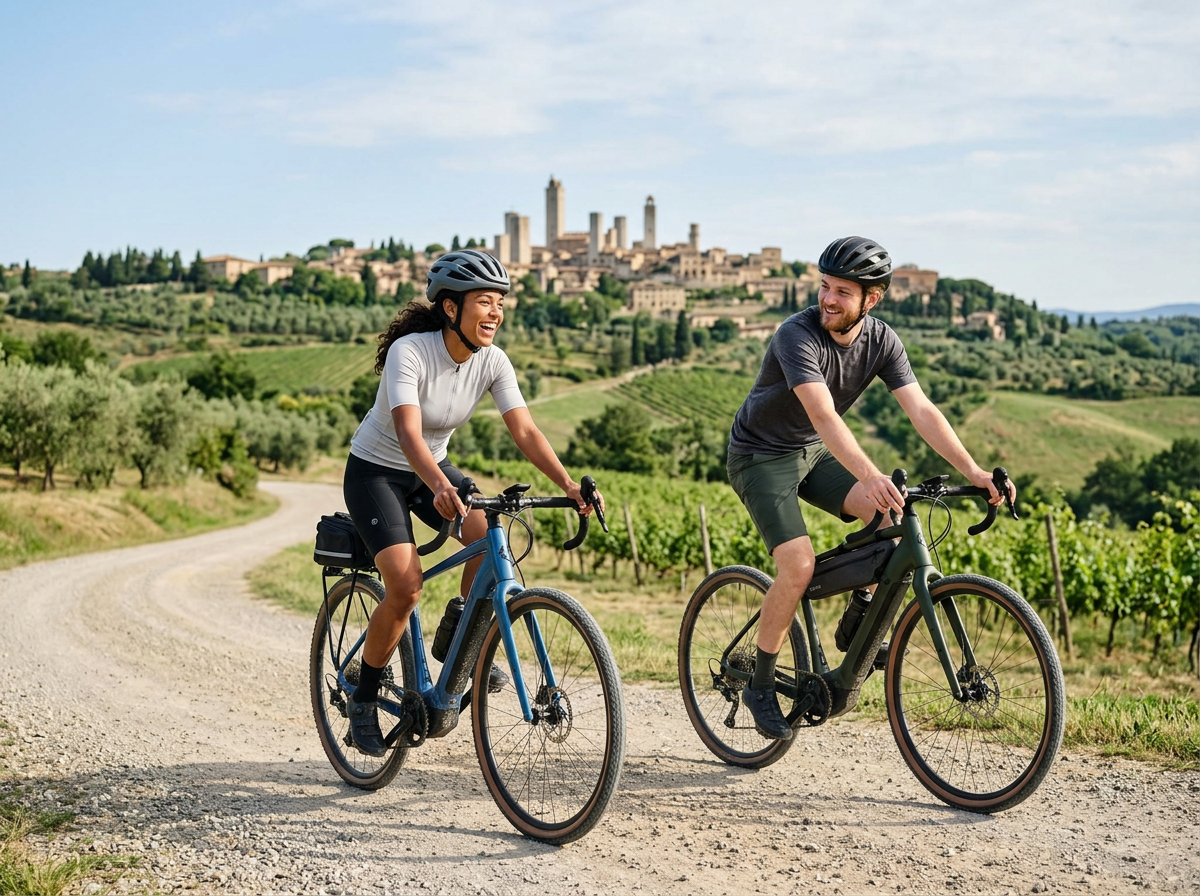 Bike Tour Tuscany: Gelato & San Gimignano's Landscape