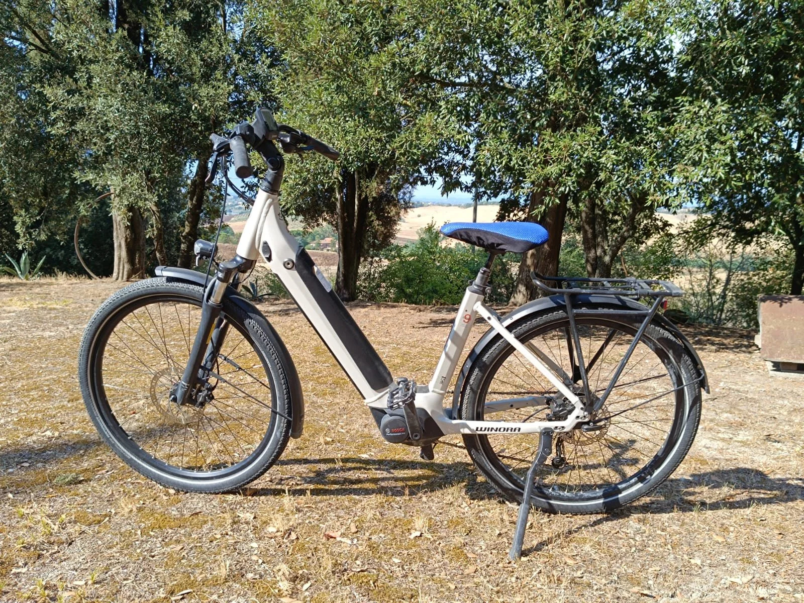 Telaio per bici elettrica a scavalco basso Winora Sinius bianco