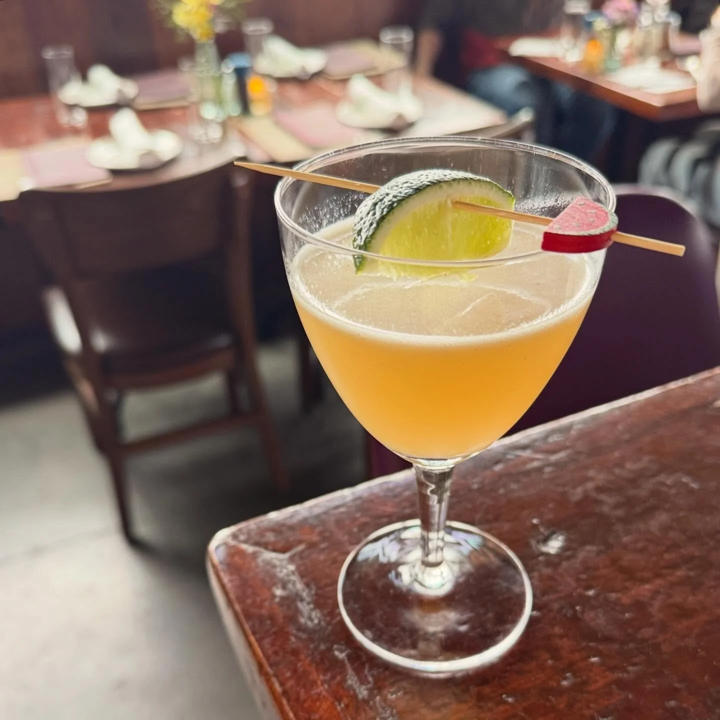 🐢👋 &ldquo;The Name&rsquo;s Crush&rdquo; 🌊&hellip; our customized Caribbean rum blend with real lemongrass, black tea, coconut, Thai chili, + Falernum, shaken with lime 🐠 tropical smooooth new special on bar this week! 🏃🏿&zwj;♀️🍋&zwj;🟩🍹#craft