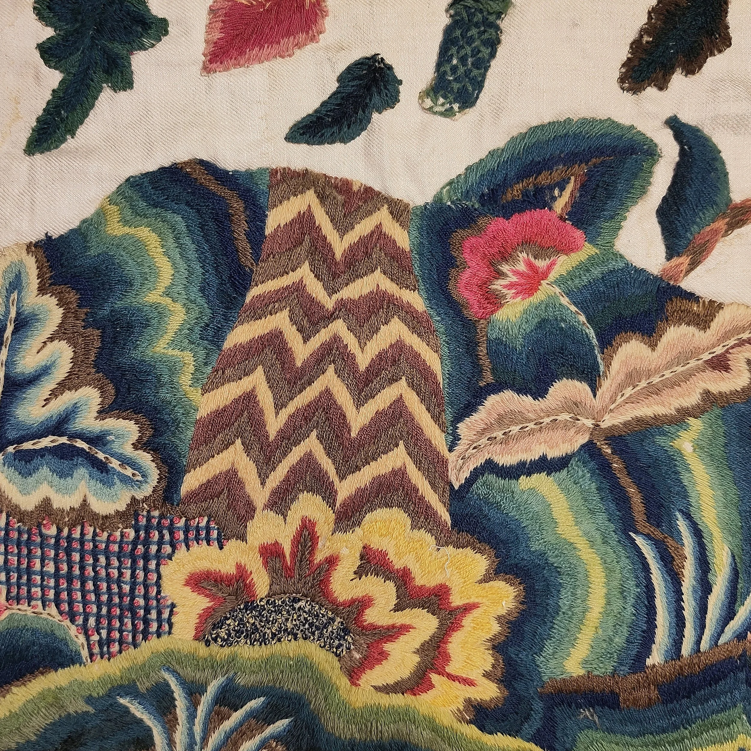 Crewelwork, English circa 1700, re-applied 3.jpg