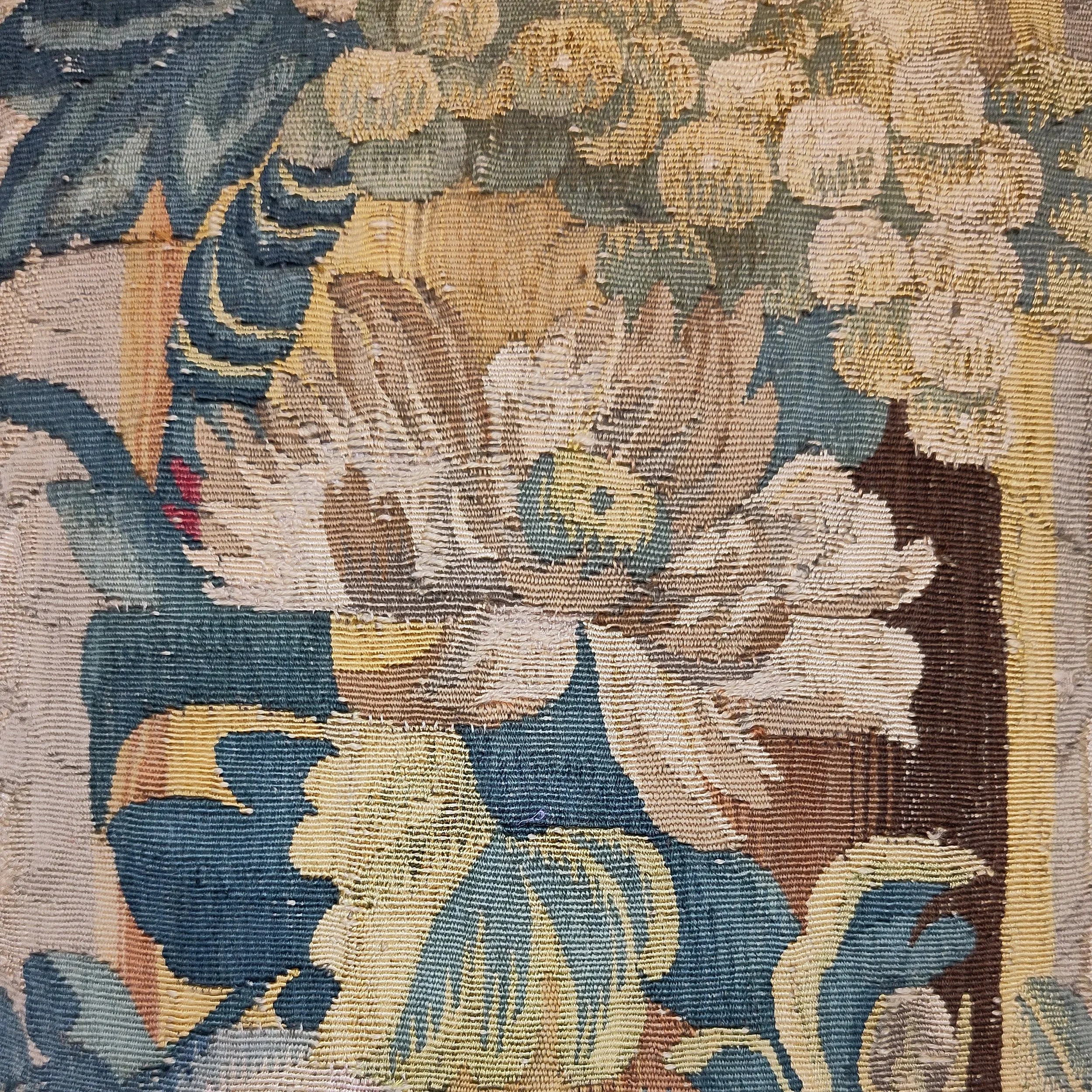 Cushion 17th century Brussels tapestry border 3.jpg
