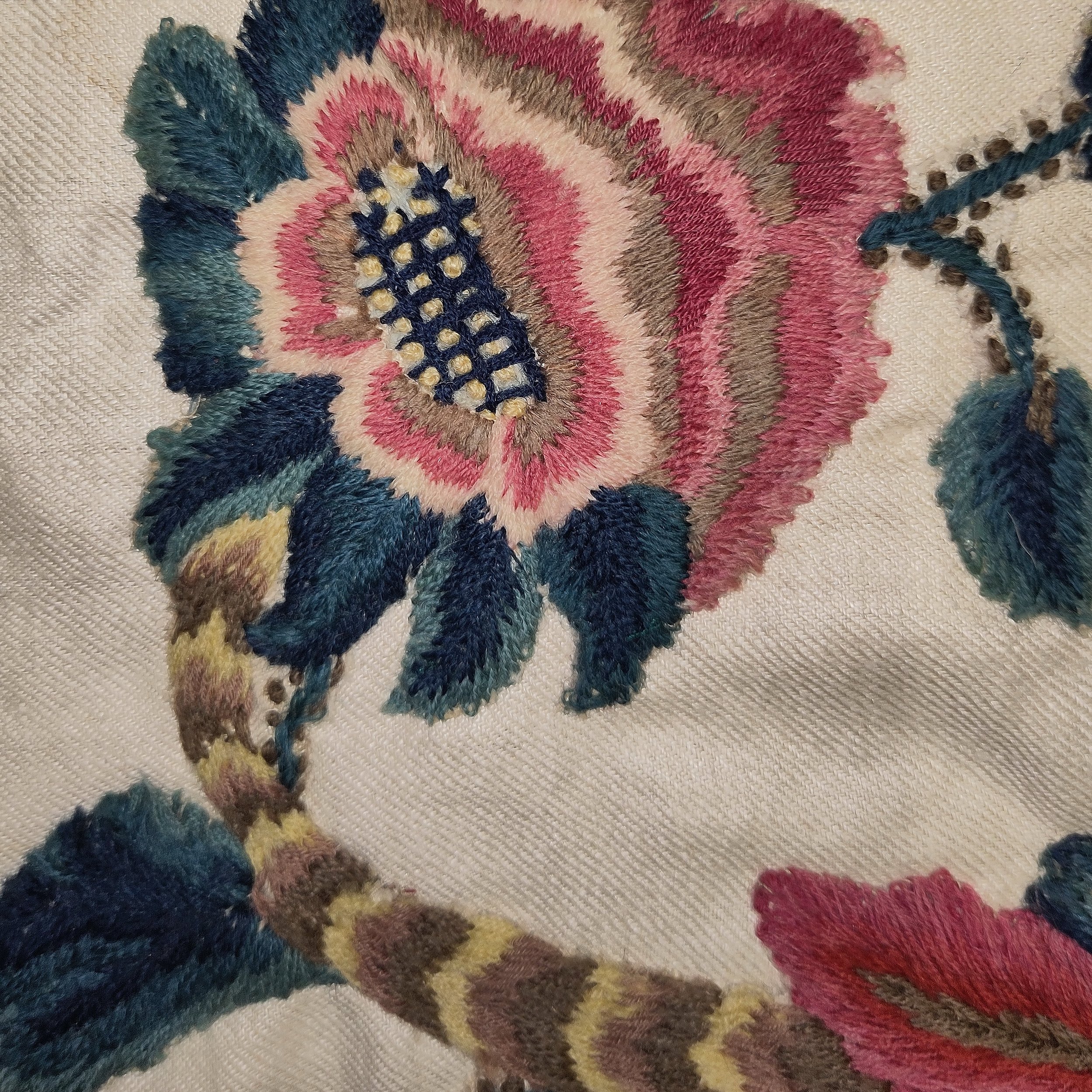 Crewelwork, English circa 1700, re-applied 6.jpg
