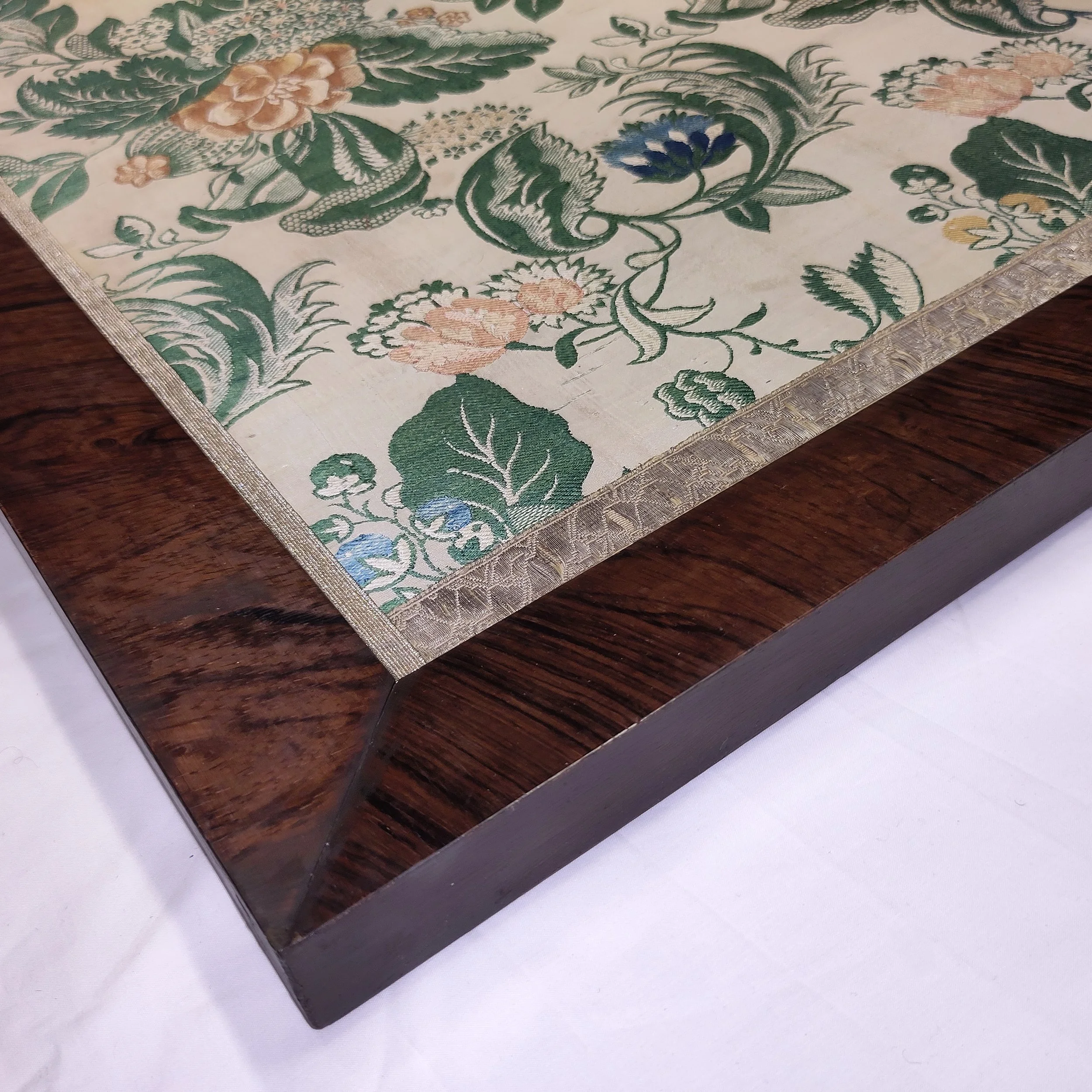 Silk 18th century Spitalfields naturalistic brocade framed 7.jpg