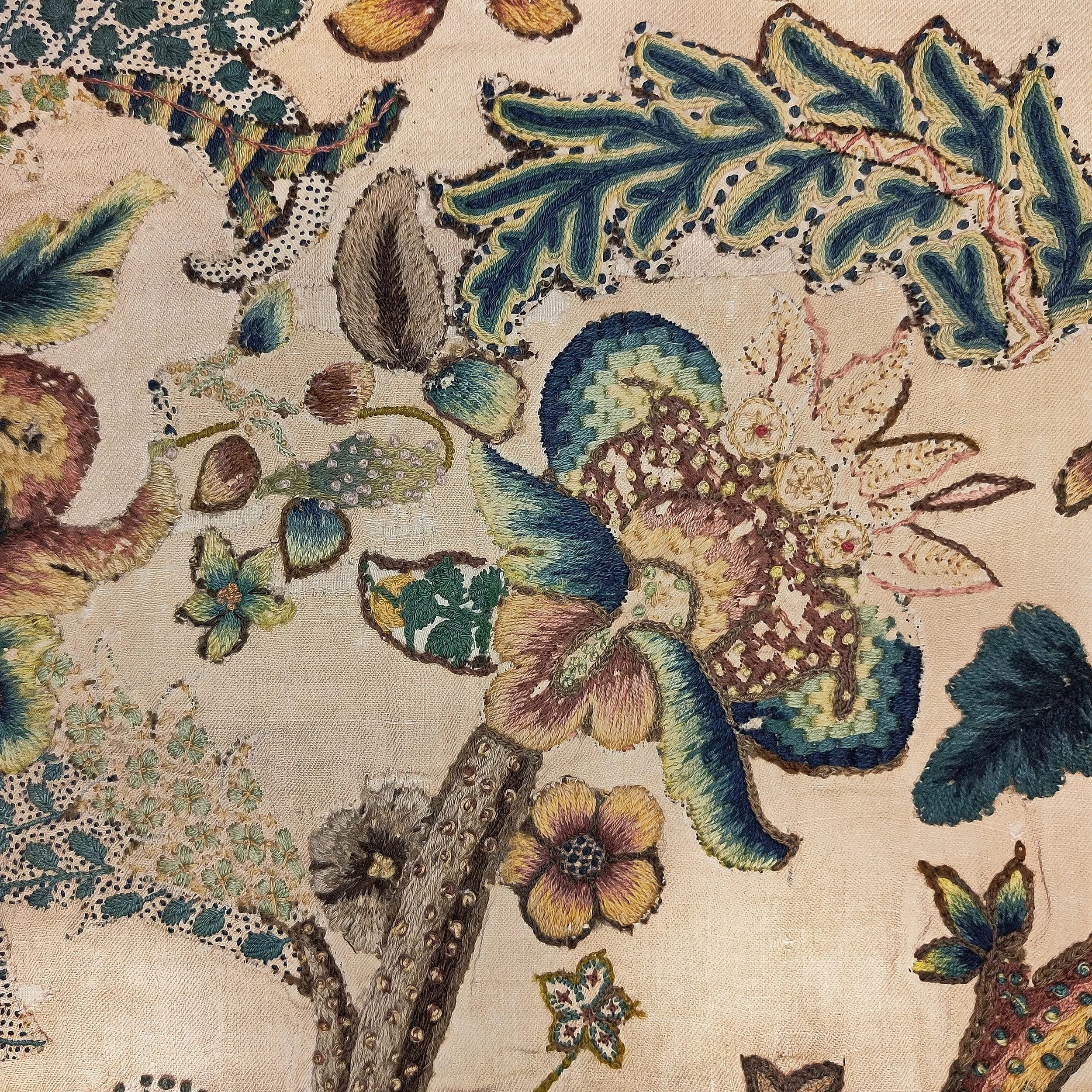 Crewelwork 17th century English mounted panel 3.jpg