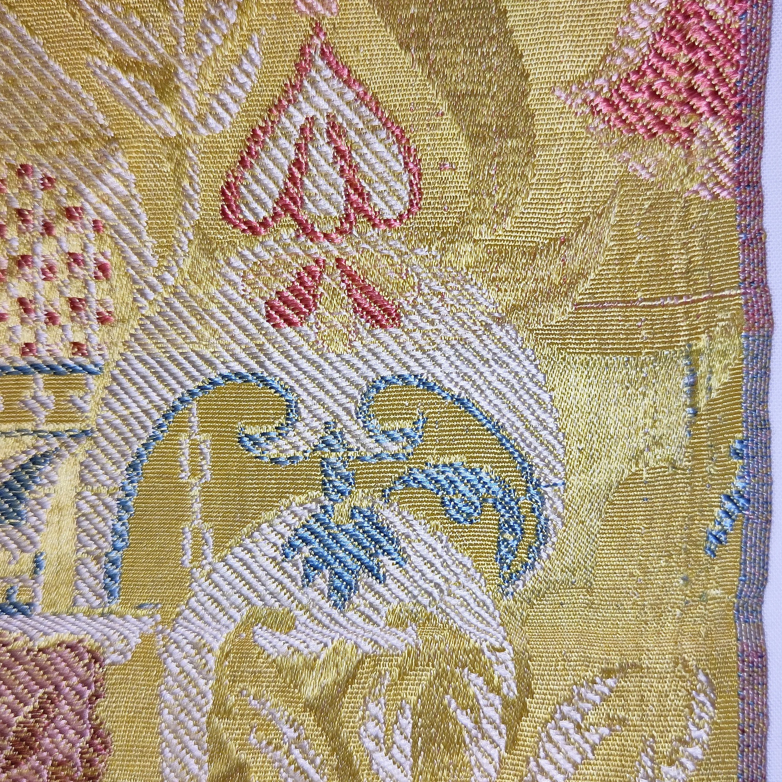 Silk 18th century Spitalfields brocade yellow Leman 5.jpg
