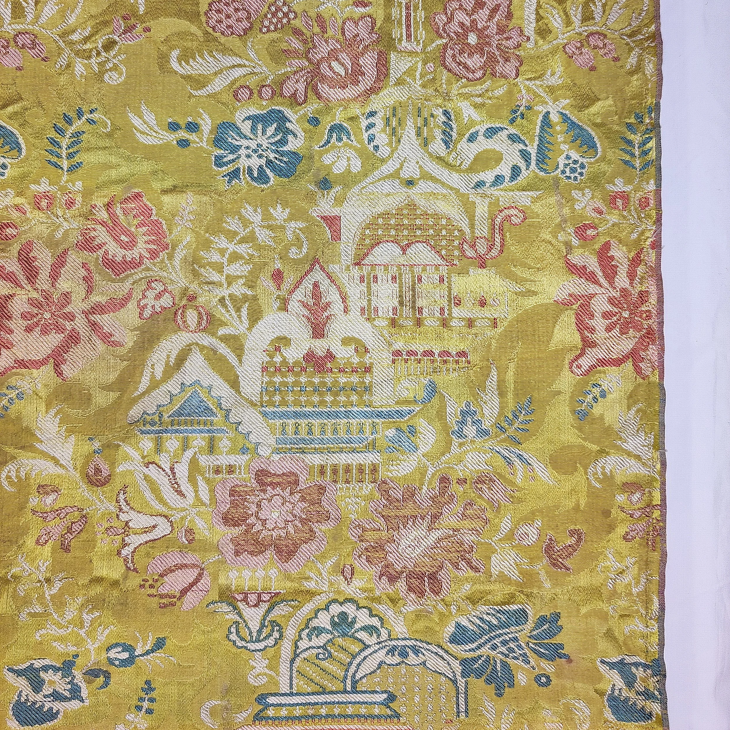 Silk 18th century Spitalfields brocade yellow Leman 3.jpg