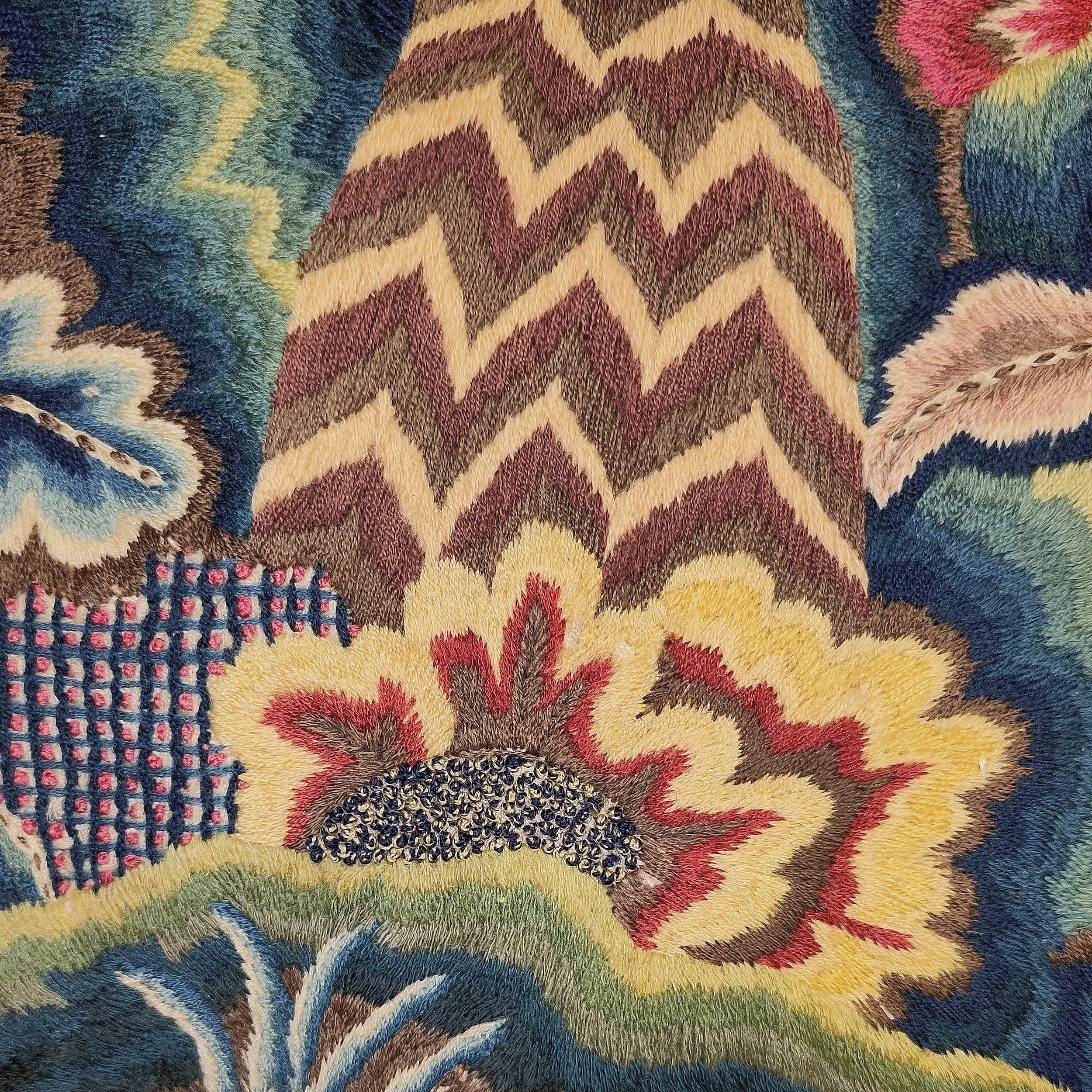 Crewelwork, English circa 1700, re-applied 7.jpg