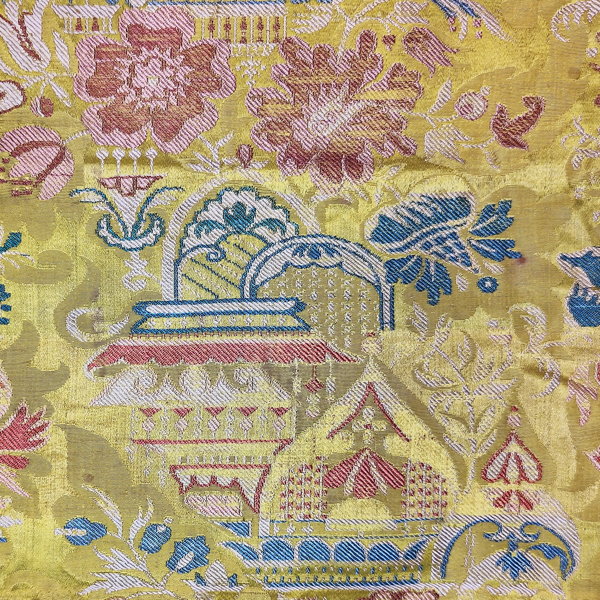 Silk 18th century Spitalfields brocade yellow Leman 7.jpg