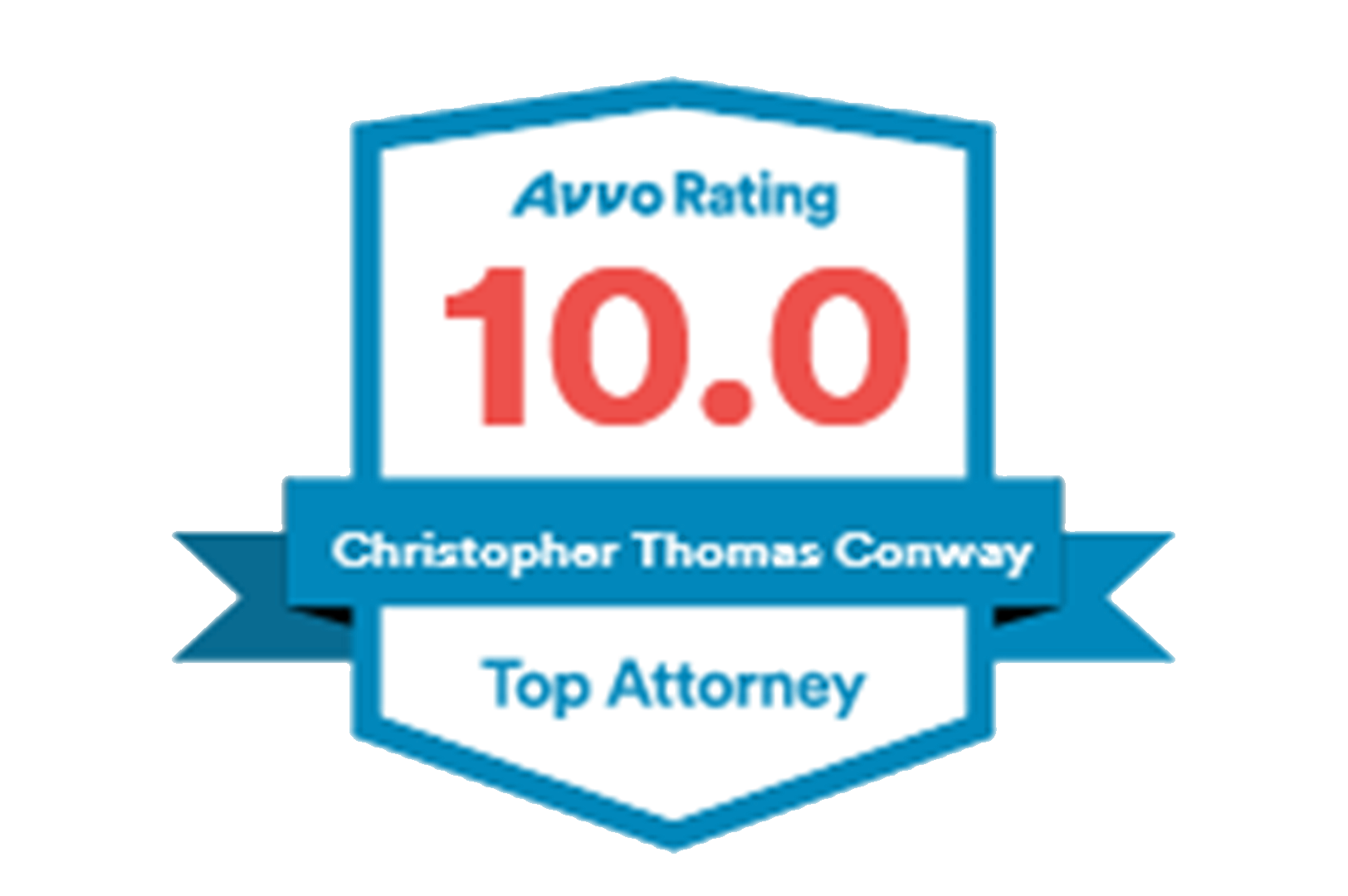 Avvo 10.0 Rating Award for Top Attorney 