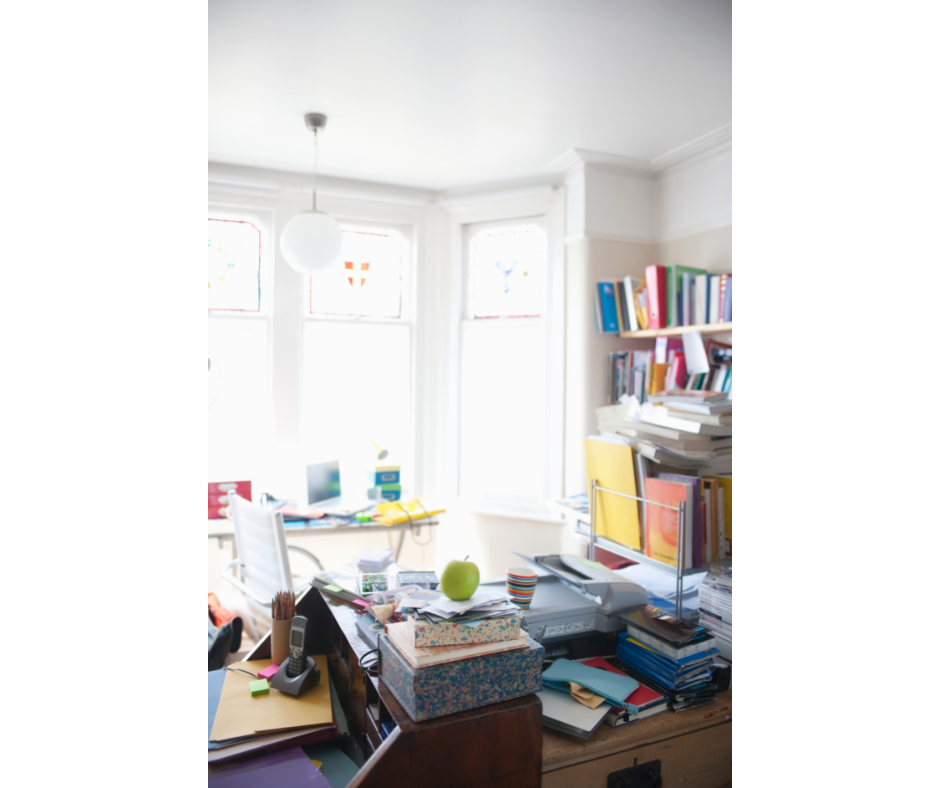 messy office