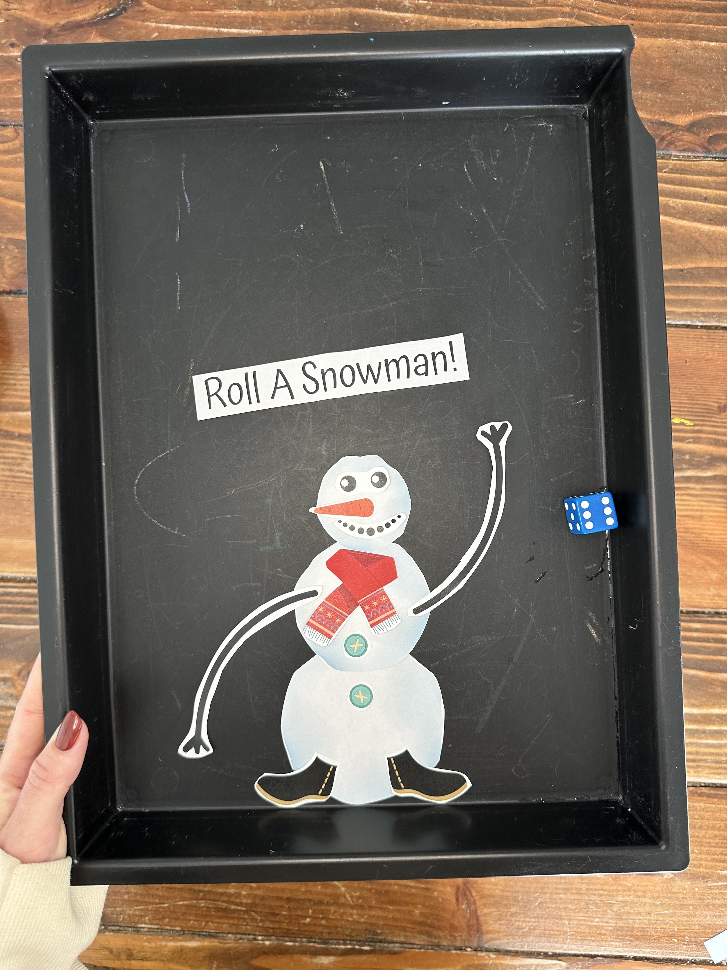 Roll A Snowman Counting Game [free download] — My Preschool Place