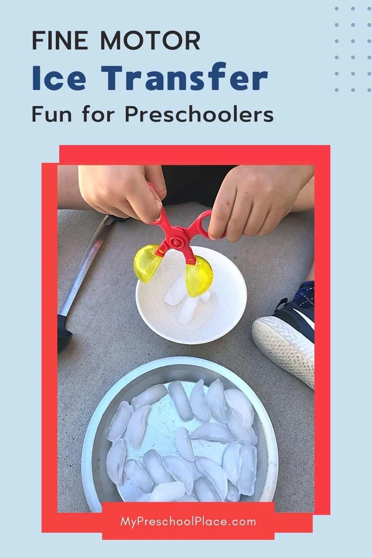 Ice Transfer Fine Motor Activity — My Preschool Place