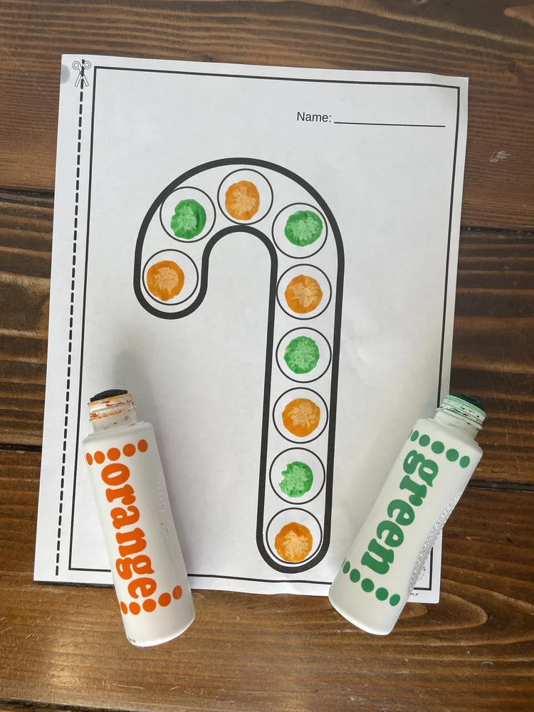 Holiday Pattern Art (and free download!) — My Preschool Place