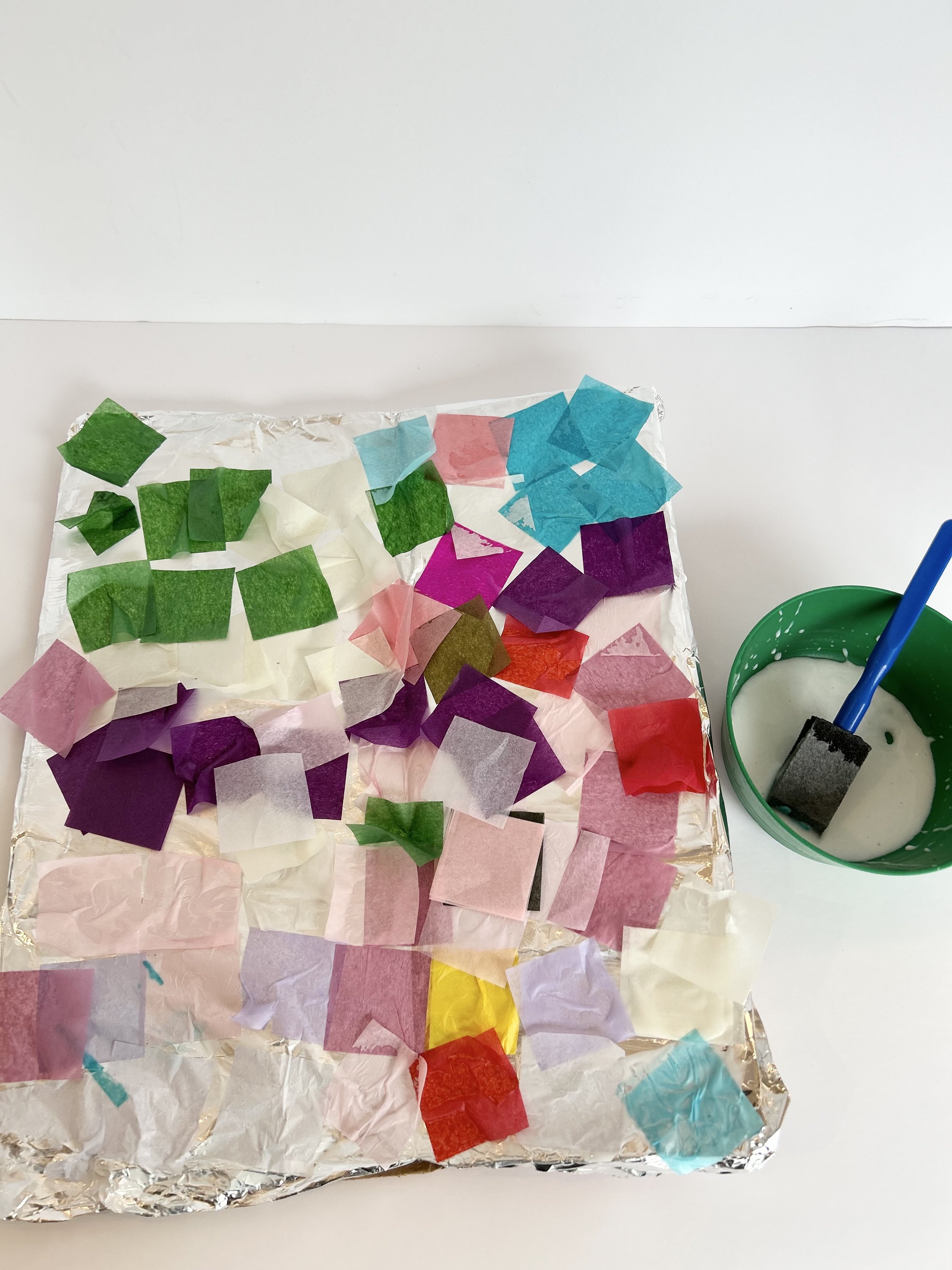 Rainbow Tissue Paper Contact Paper Window Art - Active Littles
