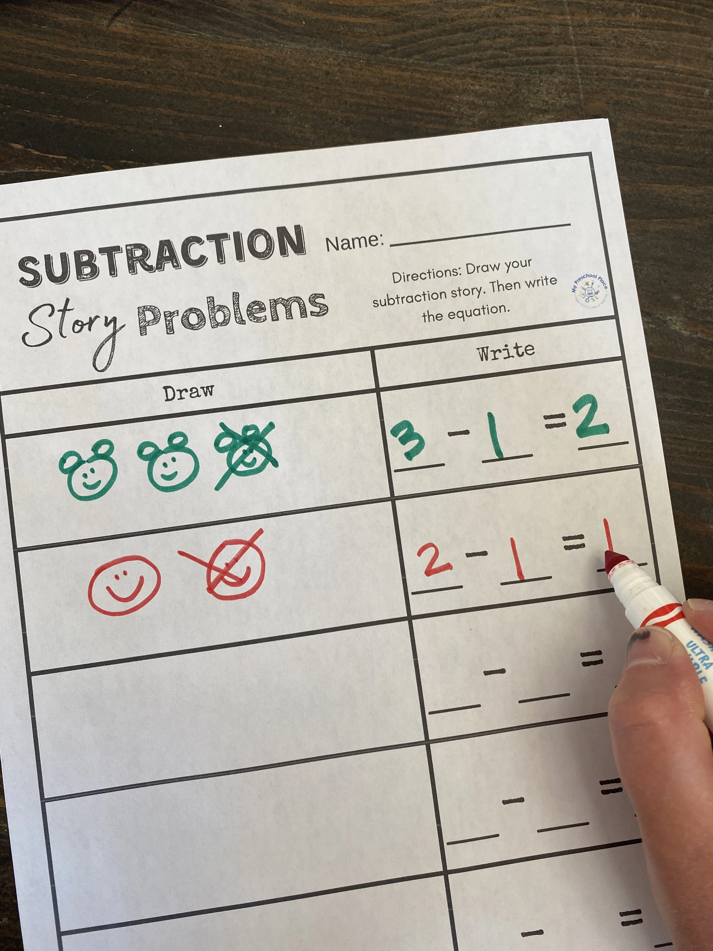 subtraction math mat 7.JPG