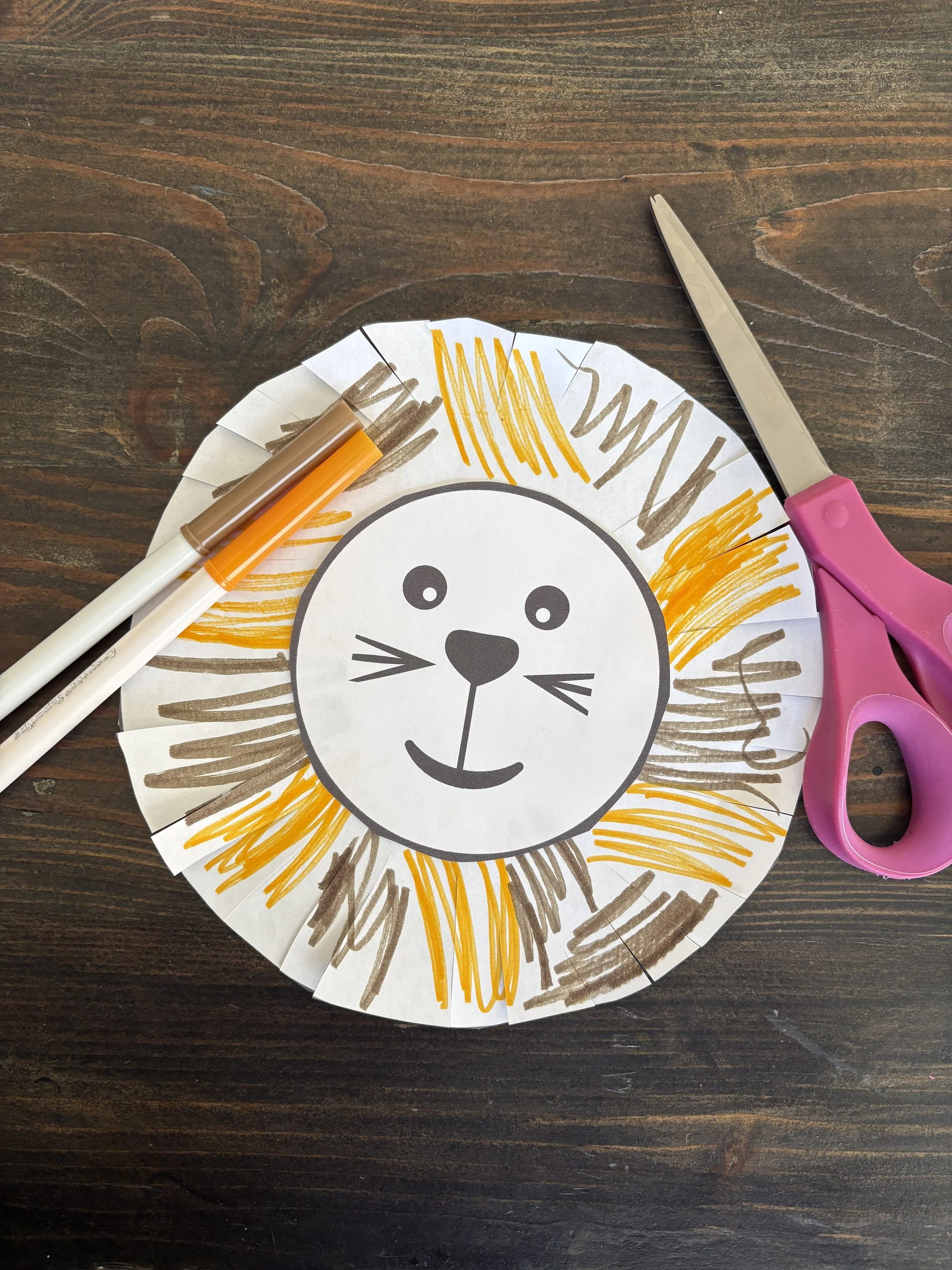 Make a Lion Scissor Skills 1.JPG