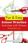 Easy Scissor Skills Practice for Kids — My Preschool Place