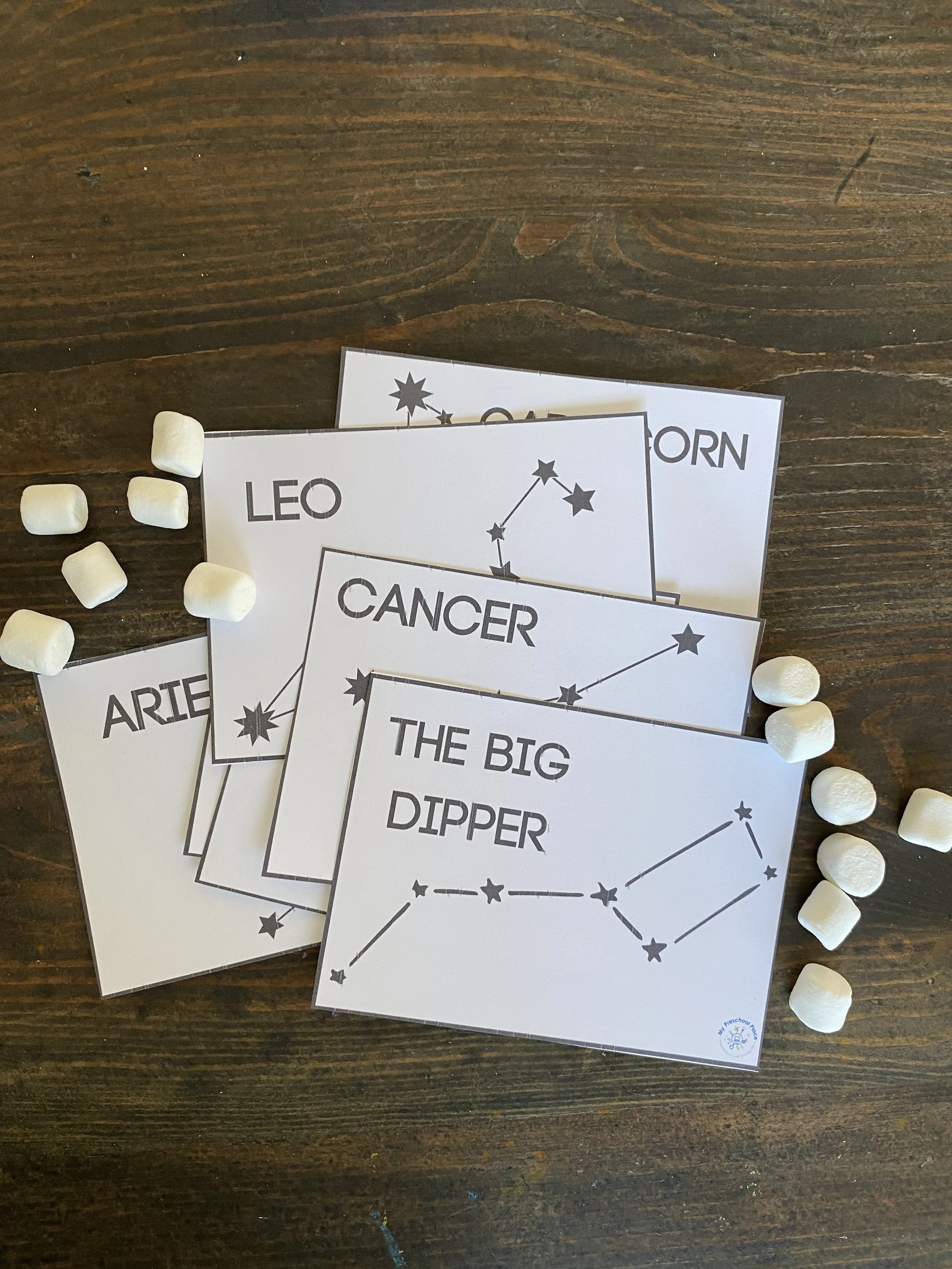 Marshmallow Constellations Space STEM Activity