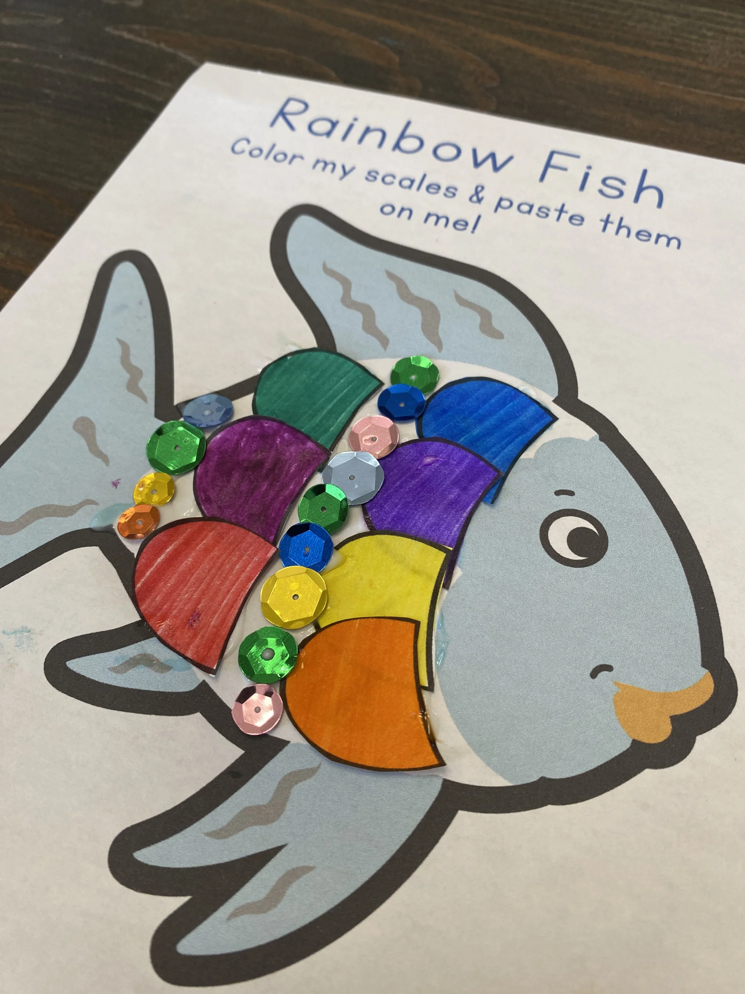 Rainbow Fish Art — My Preschool Place
