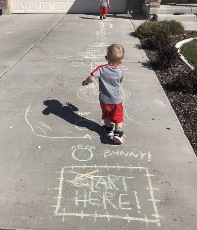 Chalk Obstacle Course — My Preschool Place