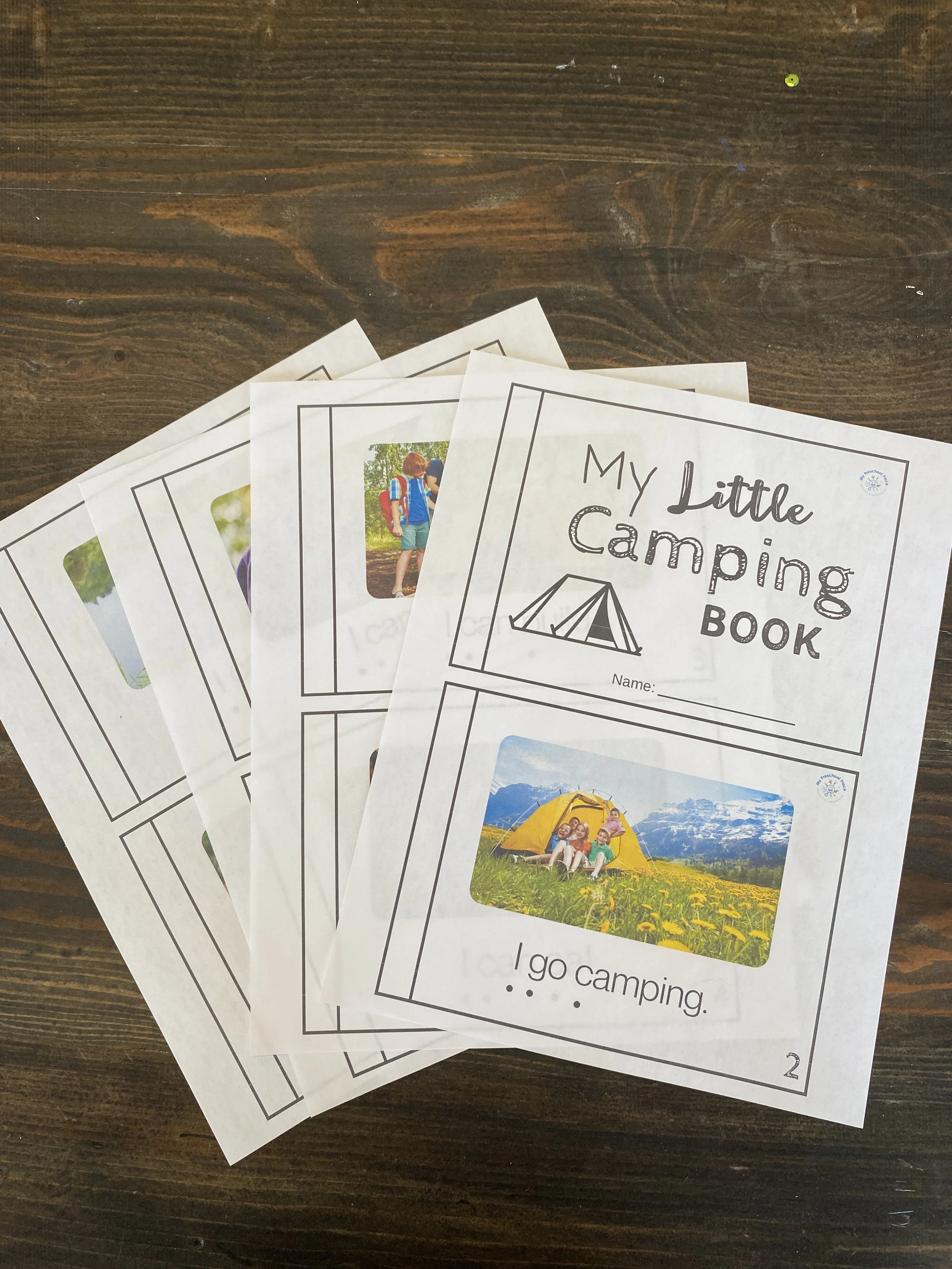 My Little Camping Book Beginning Reader