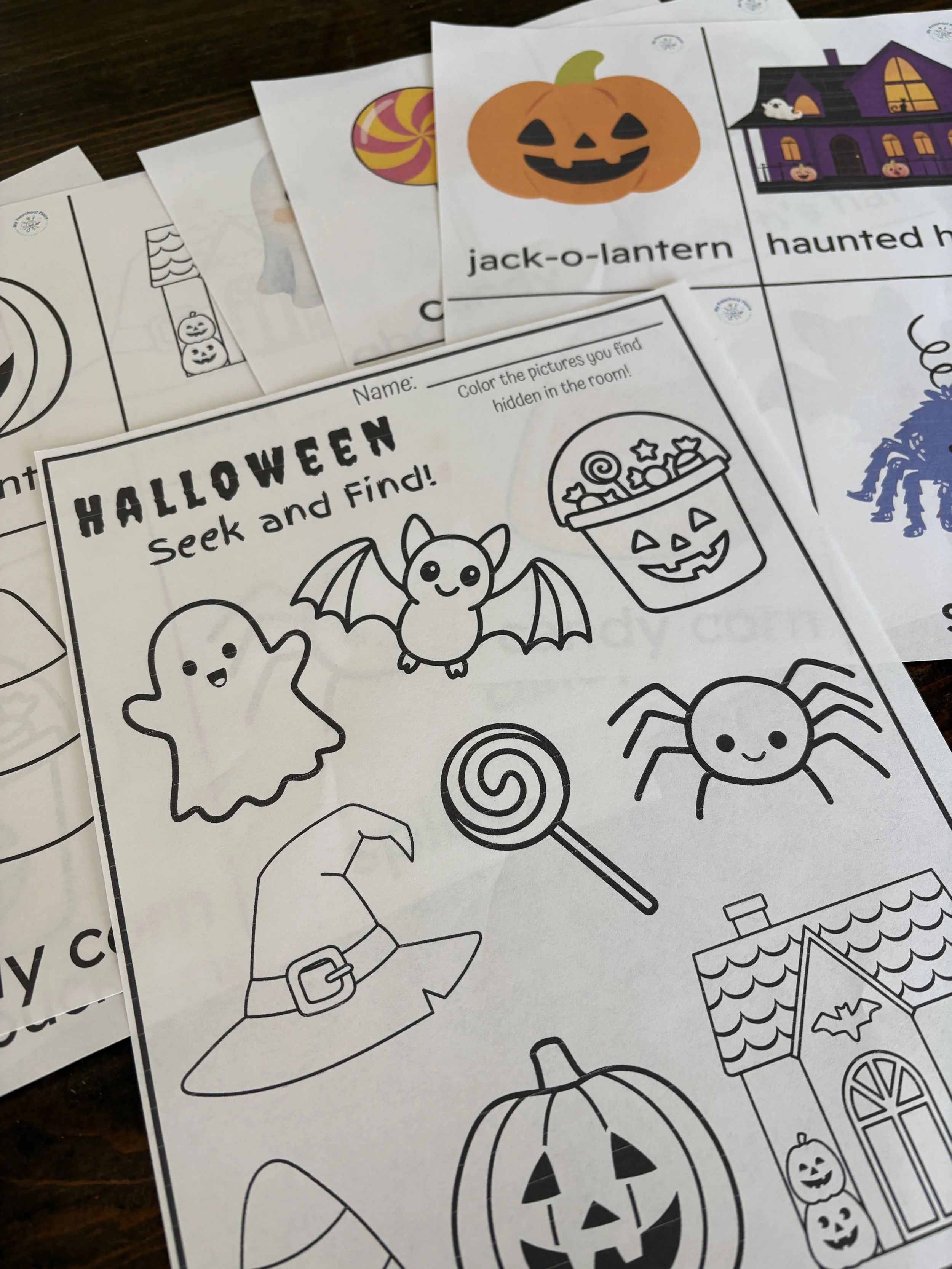 Halloween Seek and Find Activity for Preschoolers (free download!)