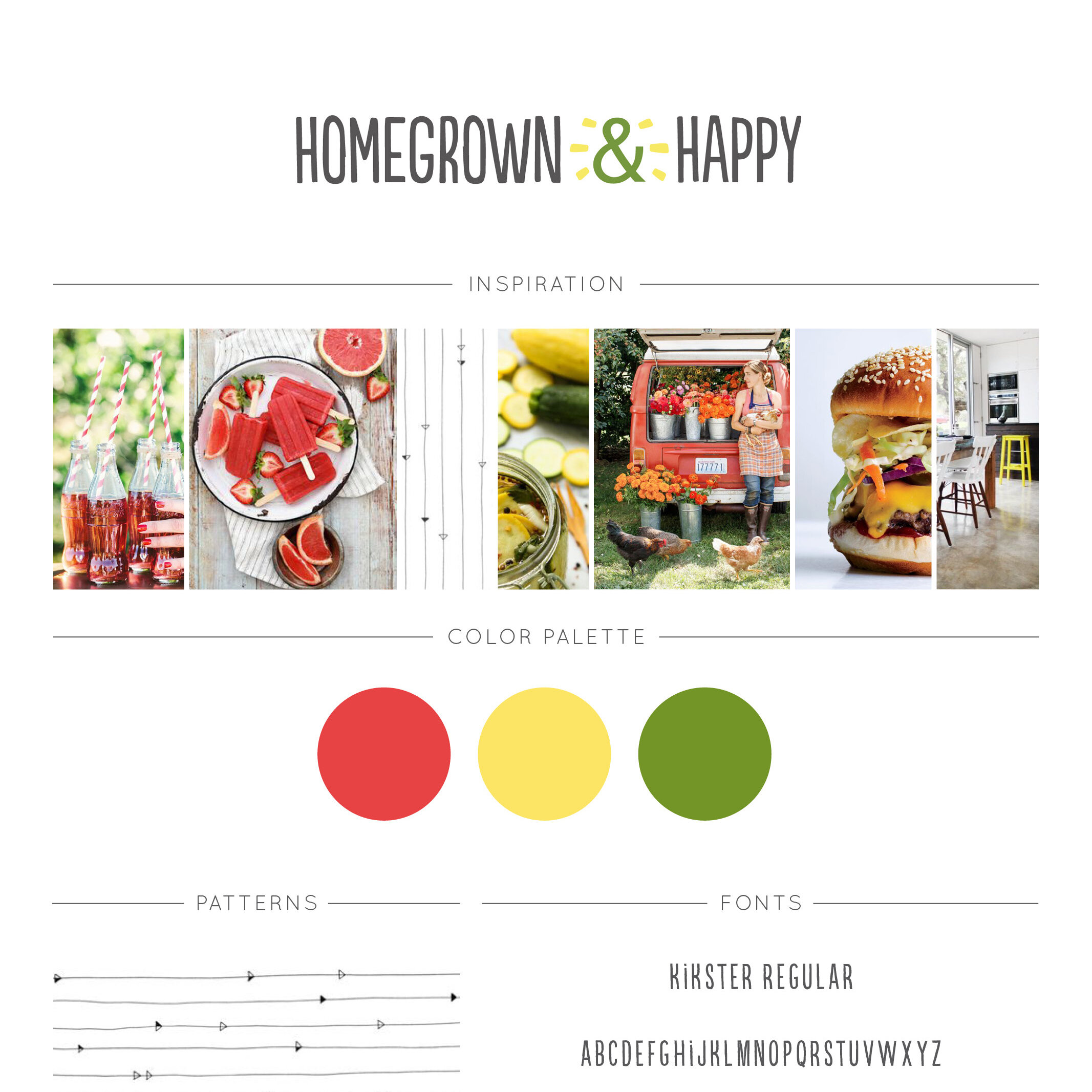 New Brand + Website Design + Photography for Homegrown & Happy