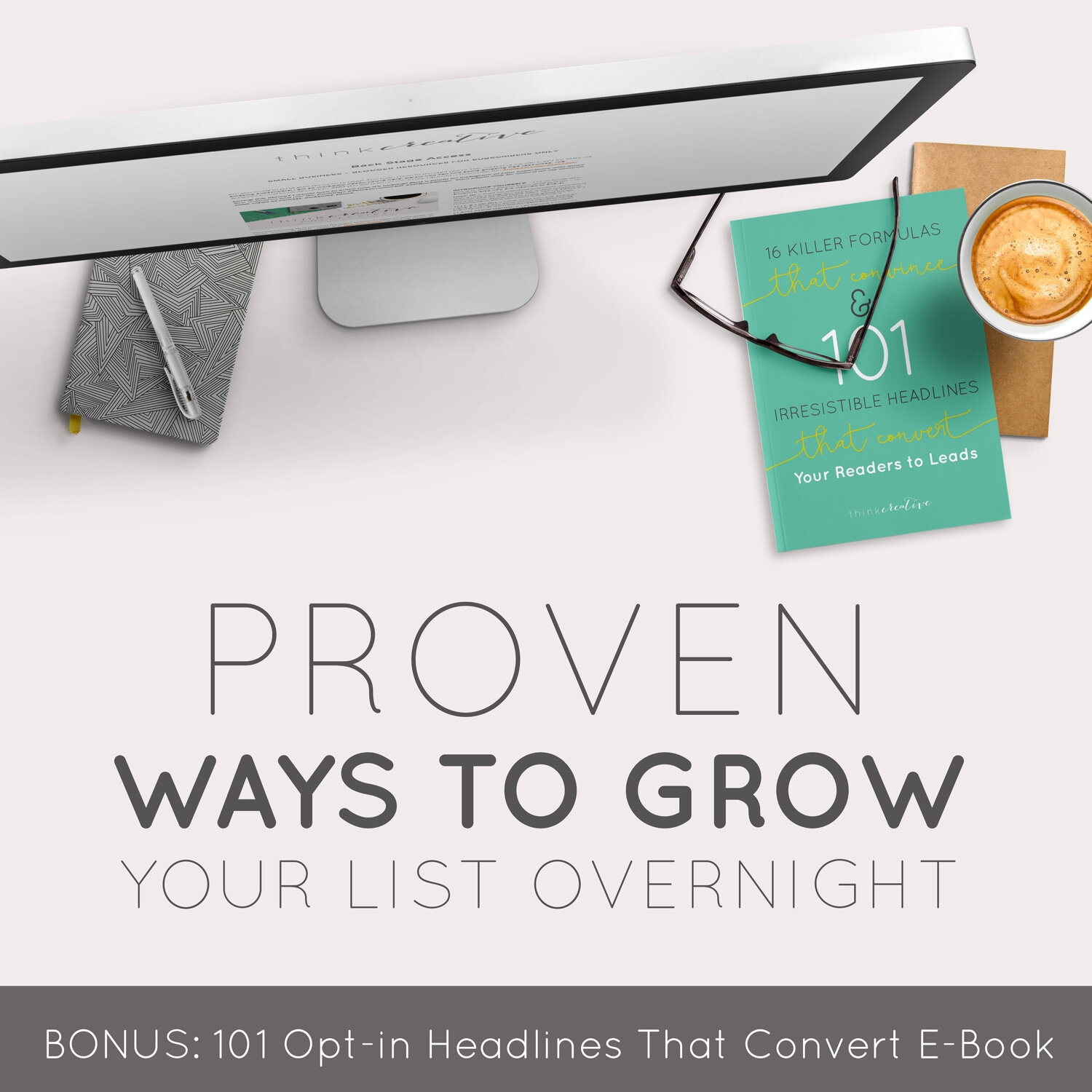 Proven Ways to Grow Your List Overnight (BONUS: 101 Opt-in Headlines that Convert E-Book) 