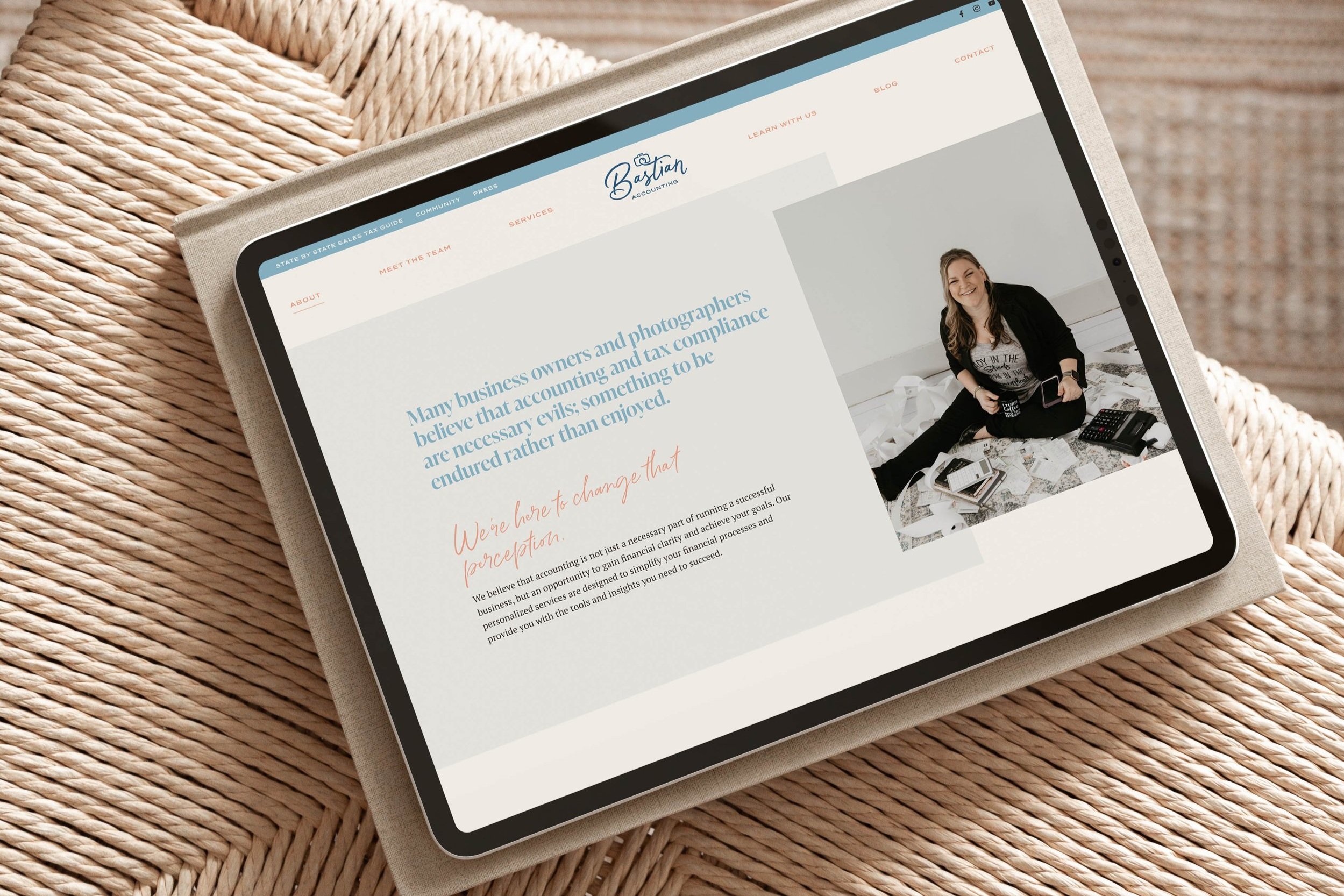 Brand + Website Design: Bastian Accounting