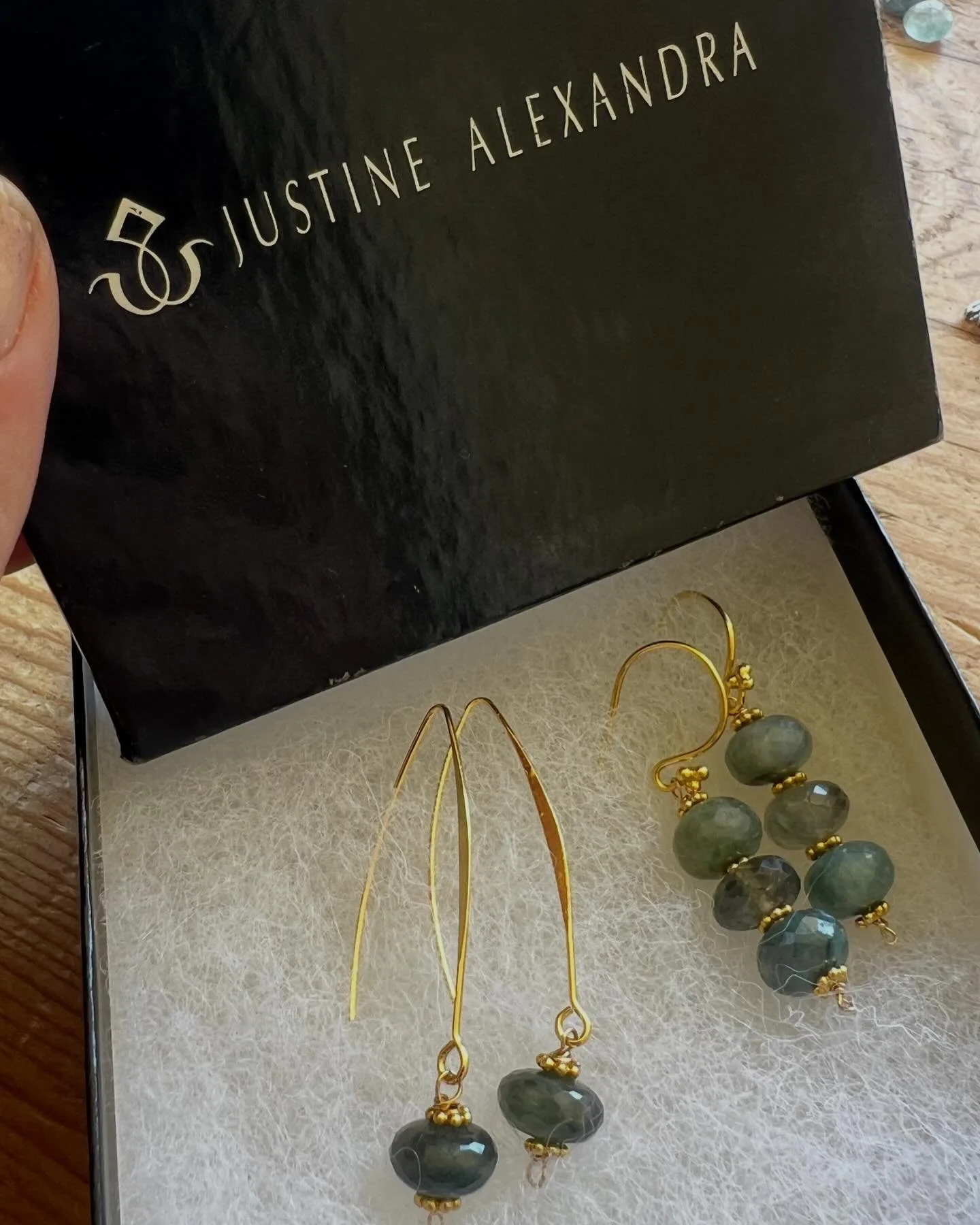 New moss aquamarine 18k vermeil earrings just in time for MOTHER'S Day #client #creations