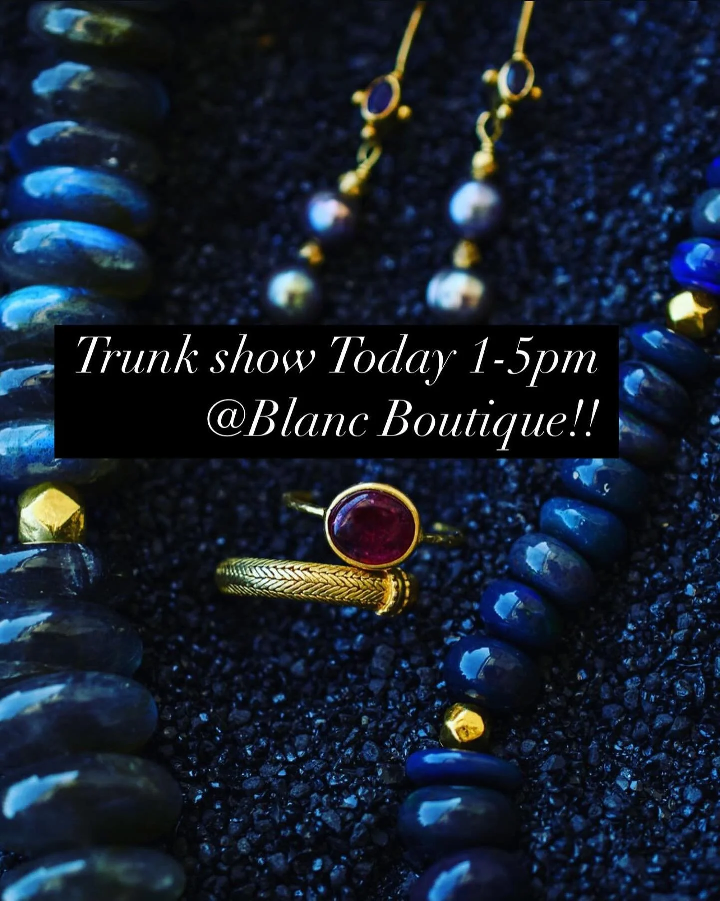 I'll be at Blanc boutique from 1 to 5pm showcasing my jewelry line. If you can make it come say hi grab a drink. I will be collecting donations for the one warm coop foundation. Every year a portion of my proceeds I donate to an important cause. So c