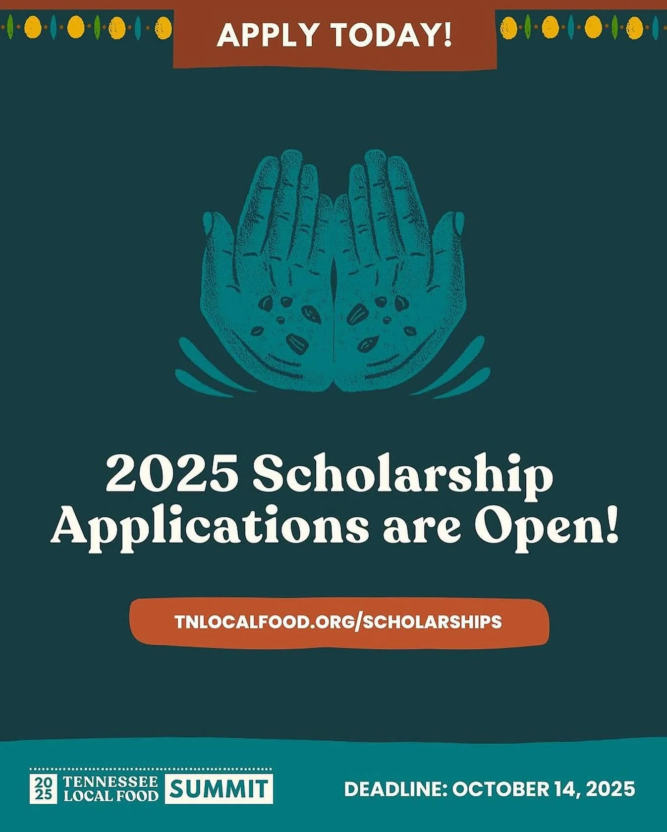 #repost from @tnlocalfood:
We are committed to building an equitable and just food system! That’s why we’re offering full scholarships to the TN Local Food Summit. Priority will be given to applicants who are new and beginning farmers,