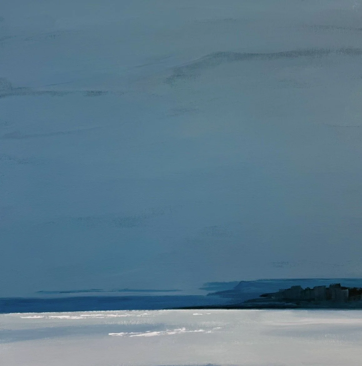 Winter Silence, SOLD,  , 24"x24", acrylic on canvas