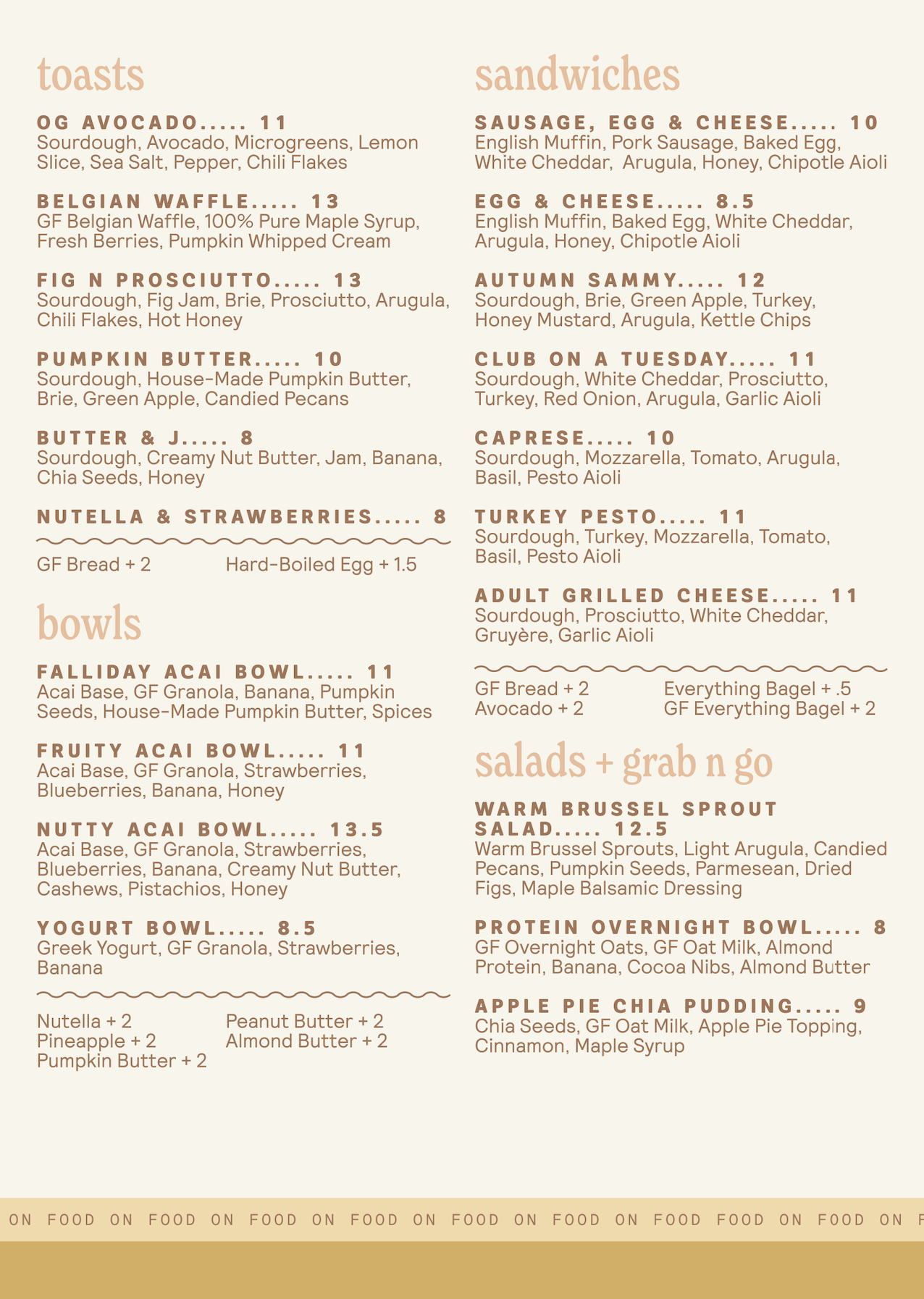Menu — Mayday Coffee
