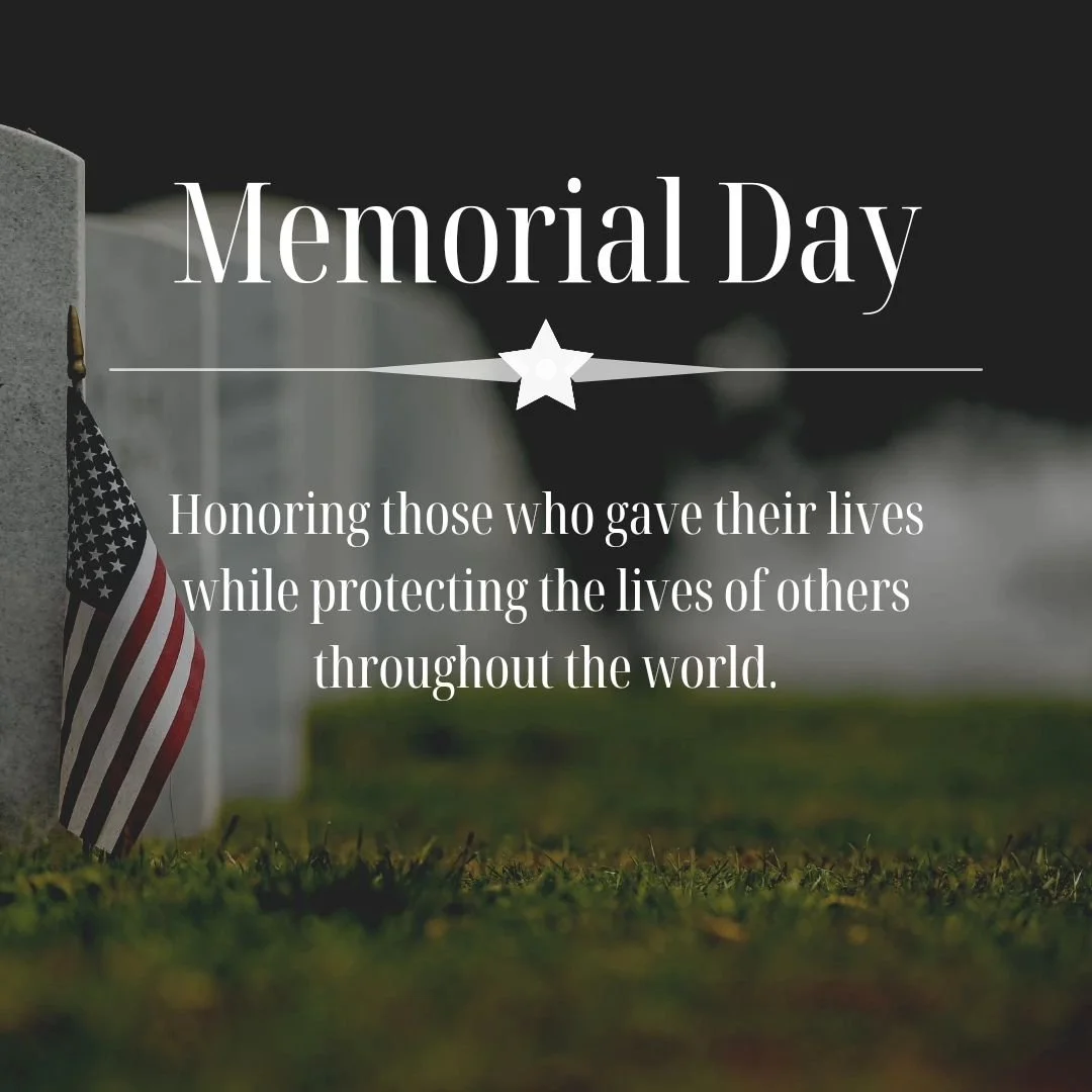 On this Memorial Day, we wanted to take a moment to remember those  who have sacrificed everything for our freedoms.