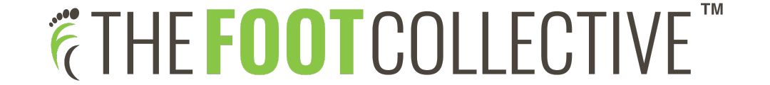 Logo of The Foot Collective with green and black text.