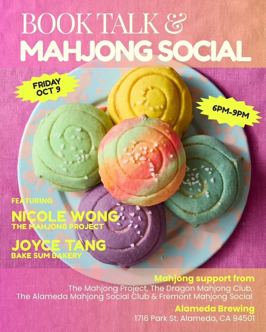 Book Talk & Mahjong Social at Alameda Brewing 10/9