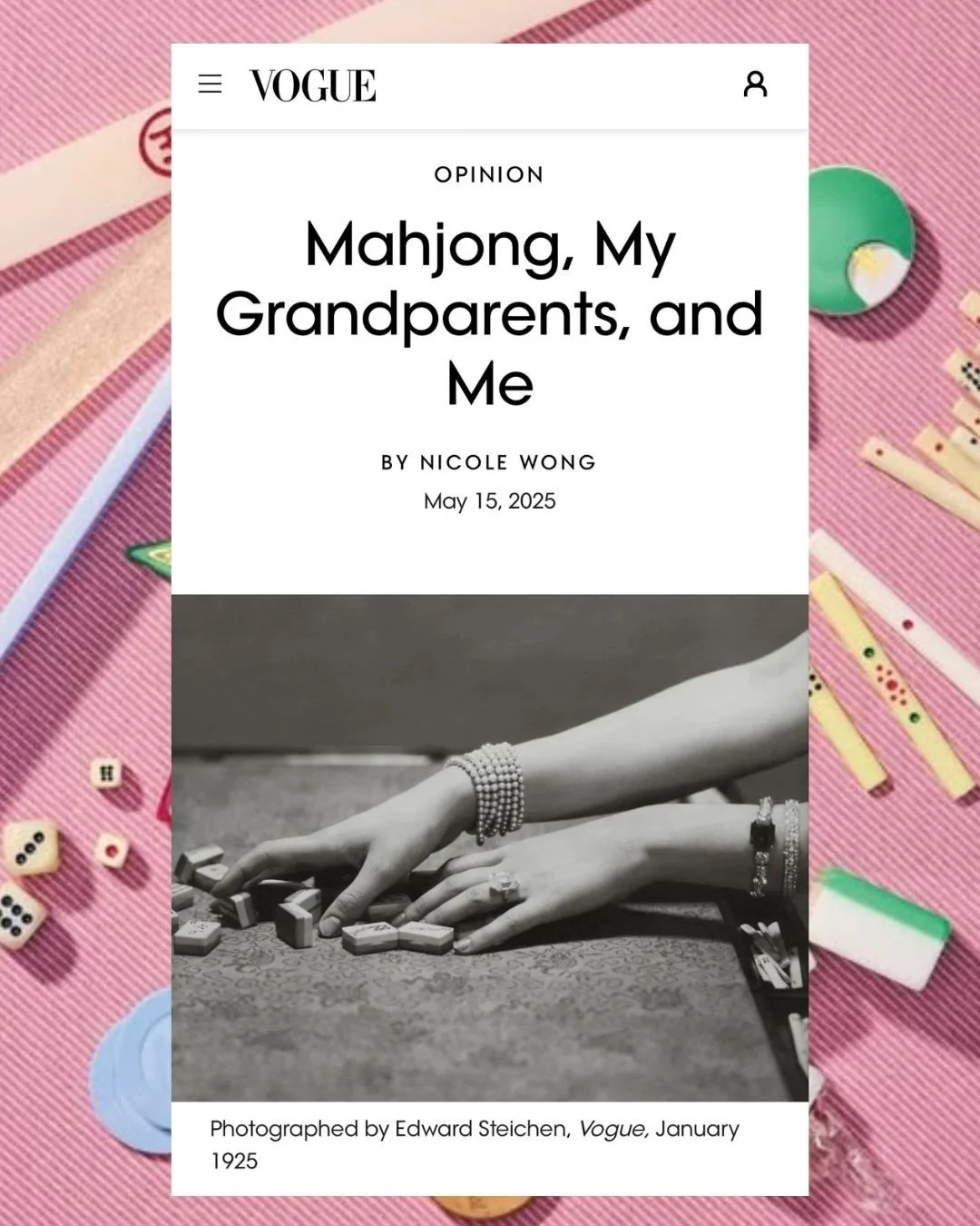 Press for The Mahjong Project