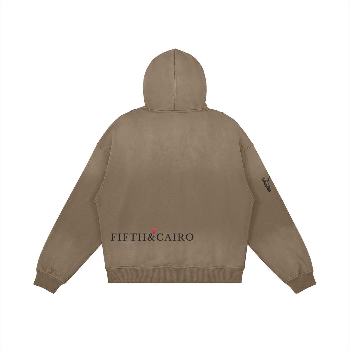 Distressed hoodie, Oversized hoodie, Camel hoodie, Sun-faded hoodie, Premium streetwear hoodie, Relaxed fit hoodie, Modern distressed sweatshirt,