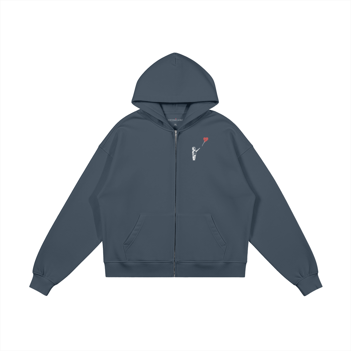 FIFTH&CAIRO ZIP UP HOODIE