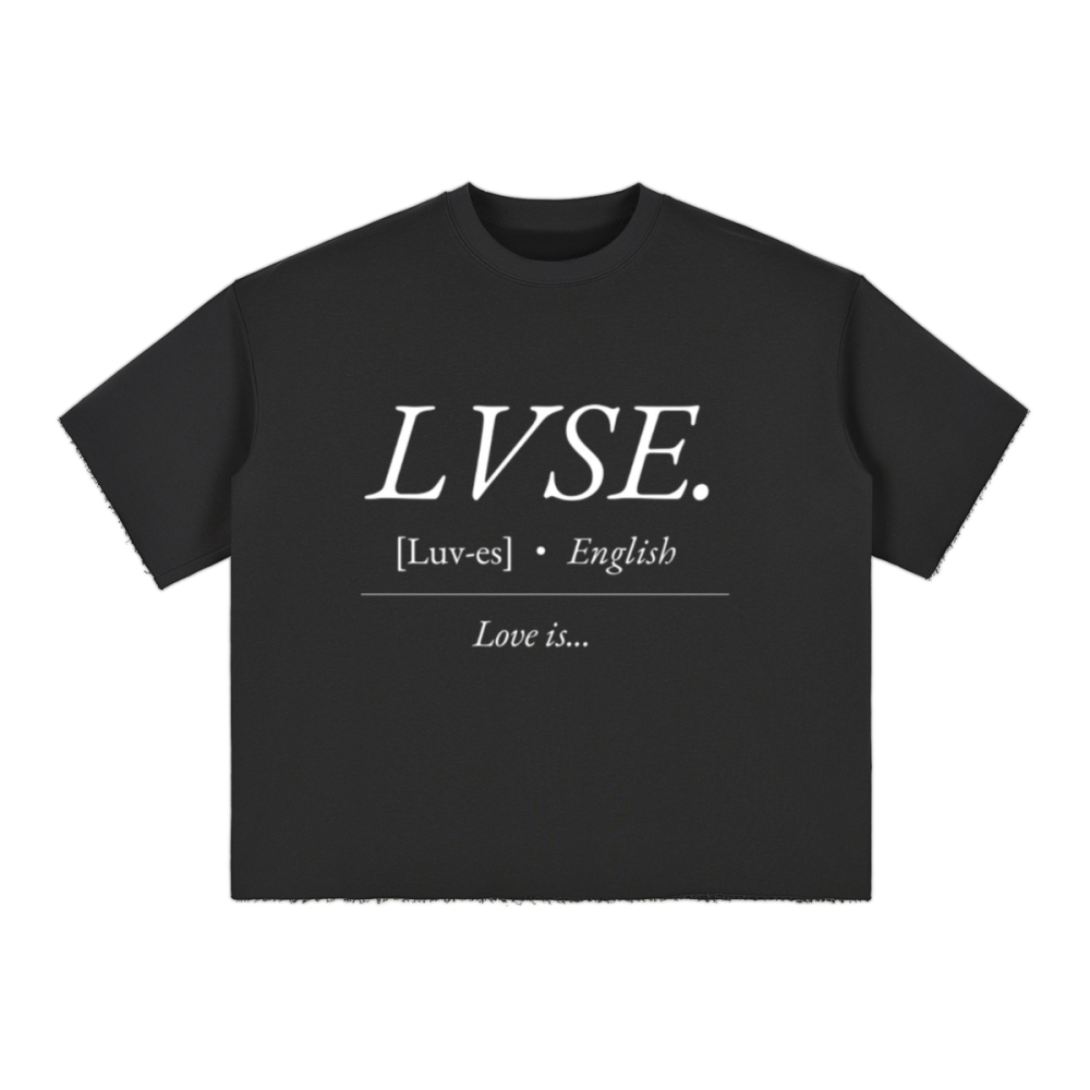 LVSE. Cropped Terry T-shirt